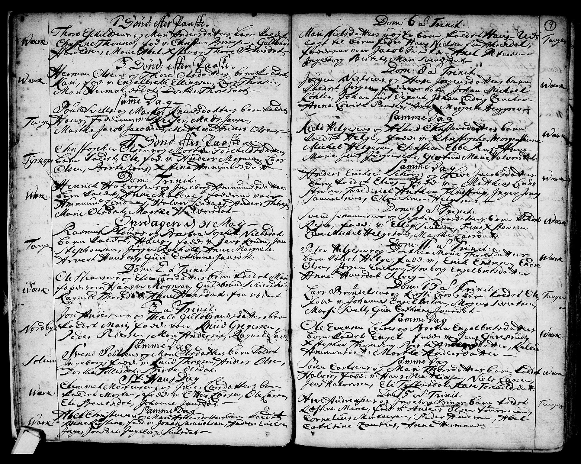 Strømsø kirkebøker, SAKO/A-246/F/Fb/L0002: Parish register (official) no. II 2, 1739-1814, p. 9