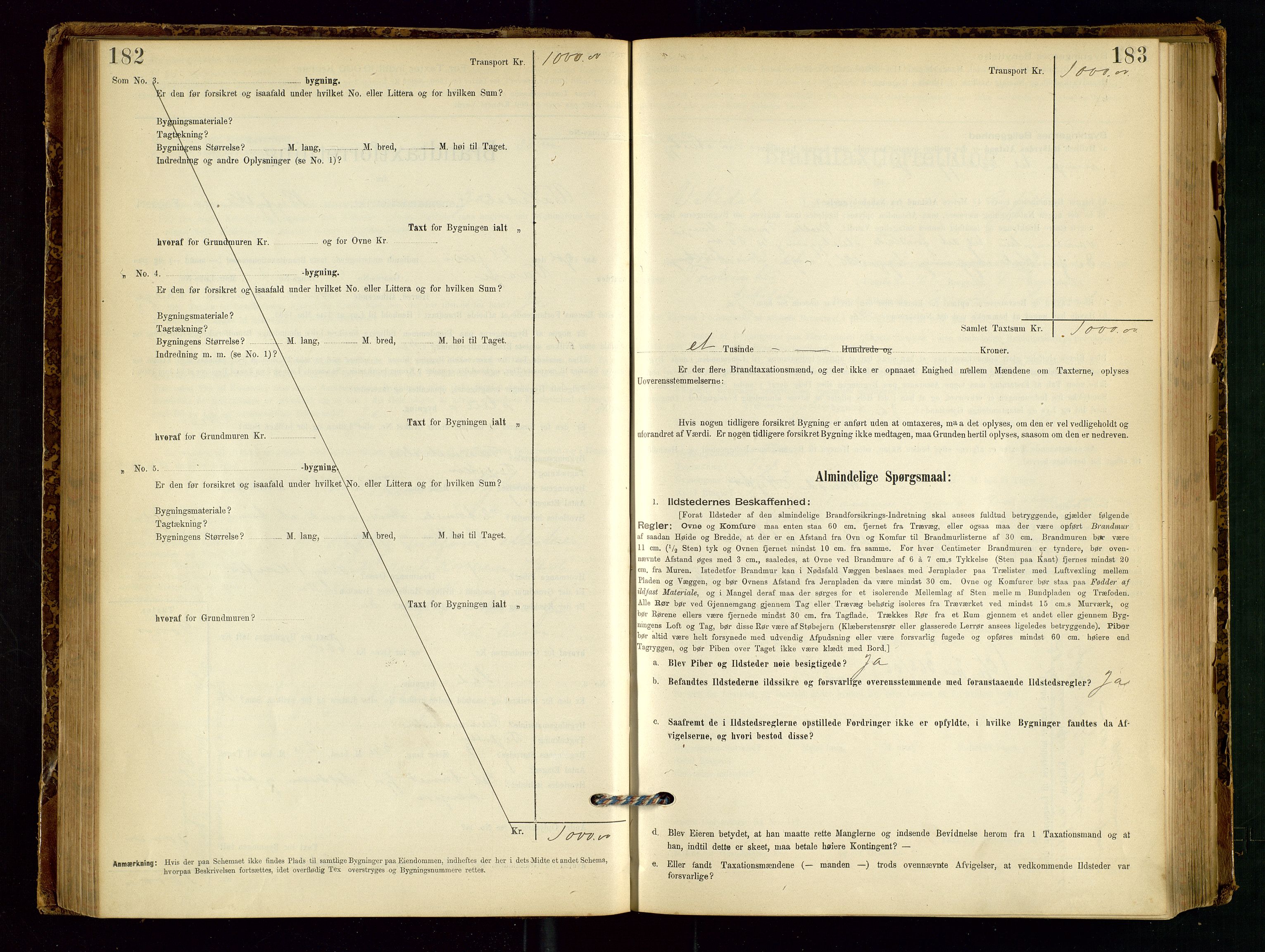 Vikedal lensmannskontor, AV/SAST-A-100179/Gob/L0004: Branntakstprotokoll, 1894-1952, p. 182-183