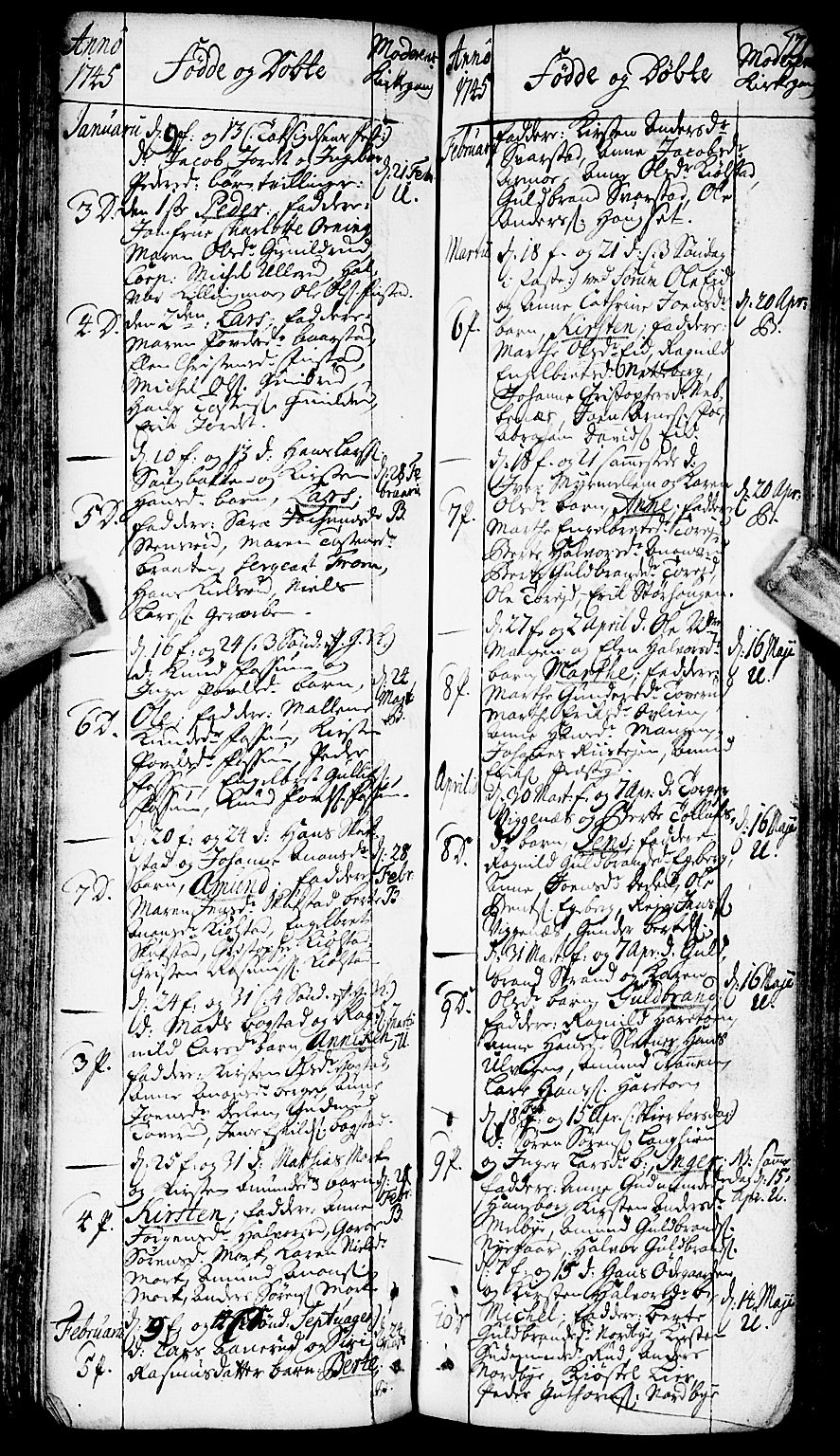 Aurskog prestekontor Kirkebøker, AV/SAO-A-10304a/F/Fa/L0002: Parish register (official) no. I 2, 1735-1766, p. 121