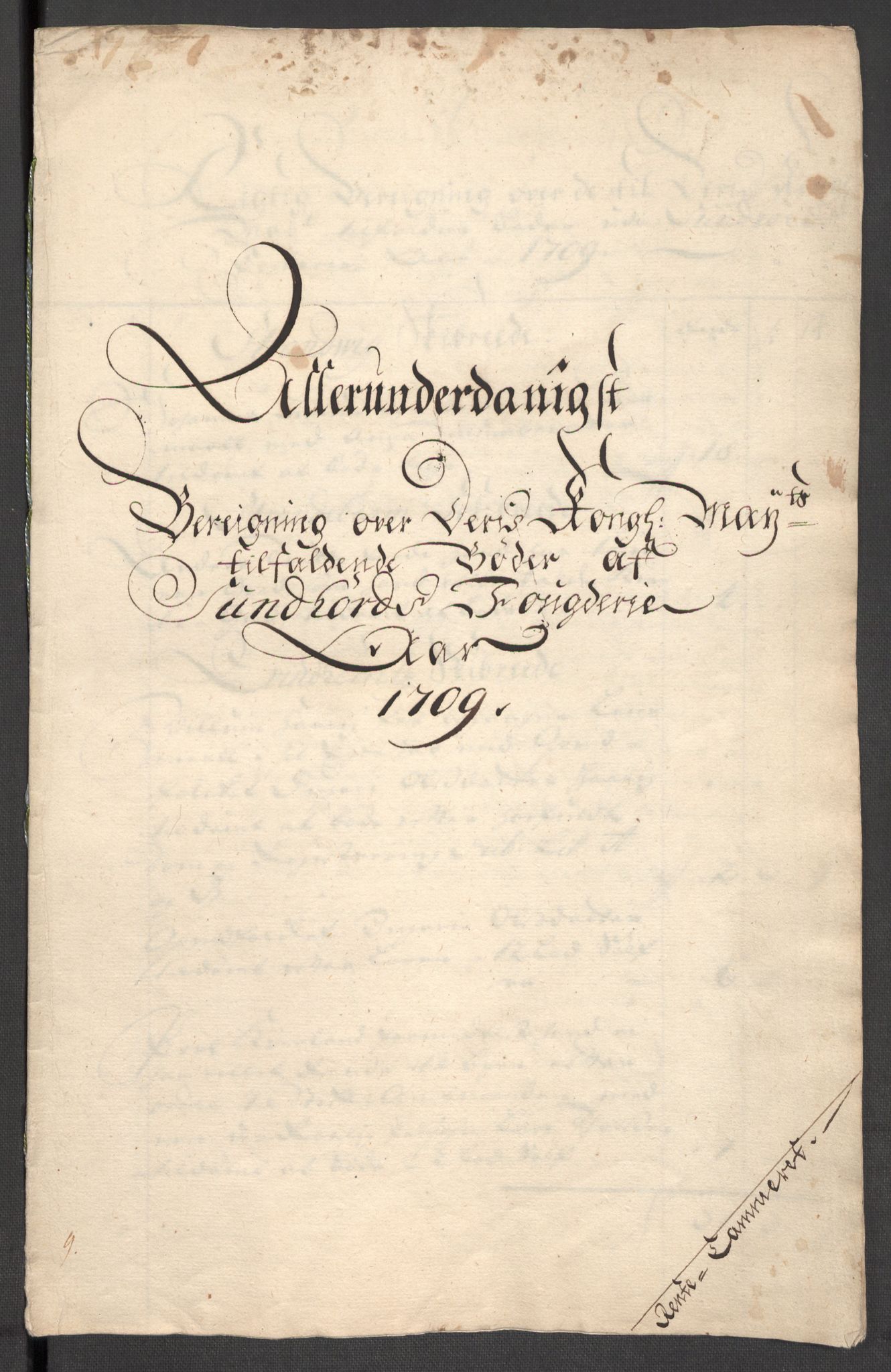 Rentekammeret inntil 1814, Reviderte regnskaper, Fogderegnskap, AV/RA-EA-4092/R48/L2986: Fogderegnskap Sunnhordland og Hardanger, 1709-1710, p. 31