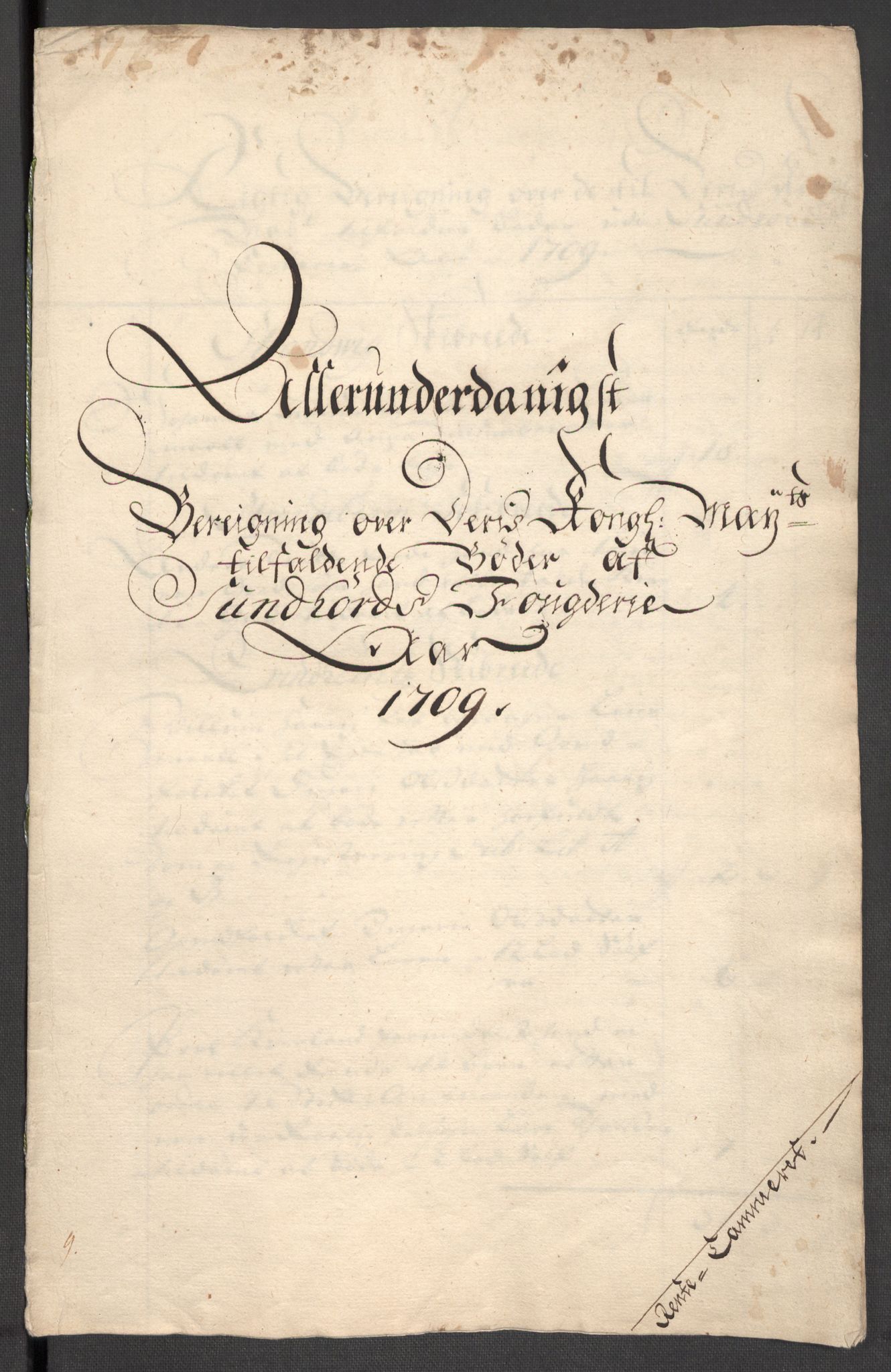 Rentekammeret inntil 1814, Reviderte regnskaper, Fogderegnskap, RA/EA-4092/R48/L2986: Fogderegnskap Sunnhordland og Hardanger, 1709-1710, p. 31