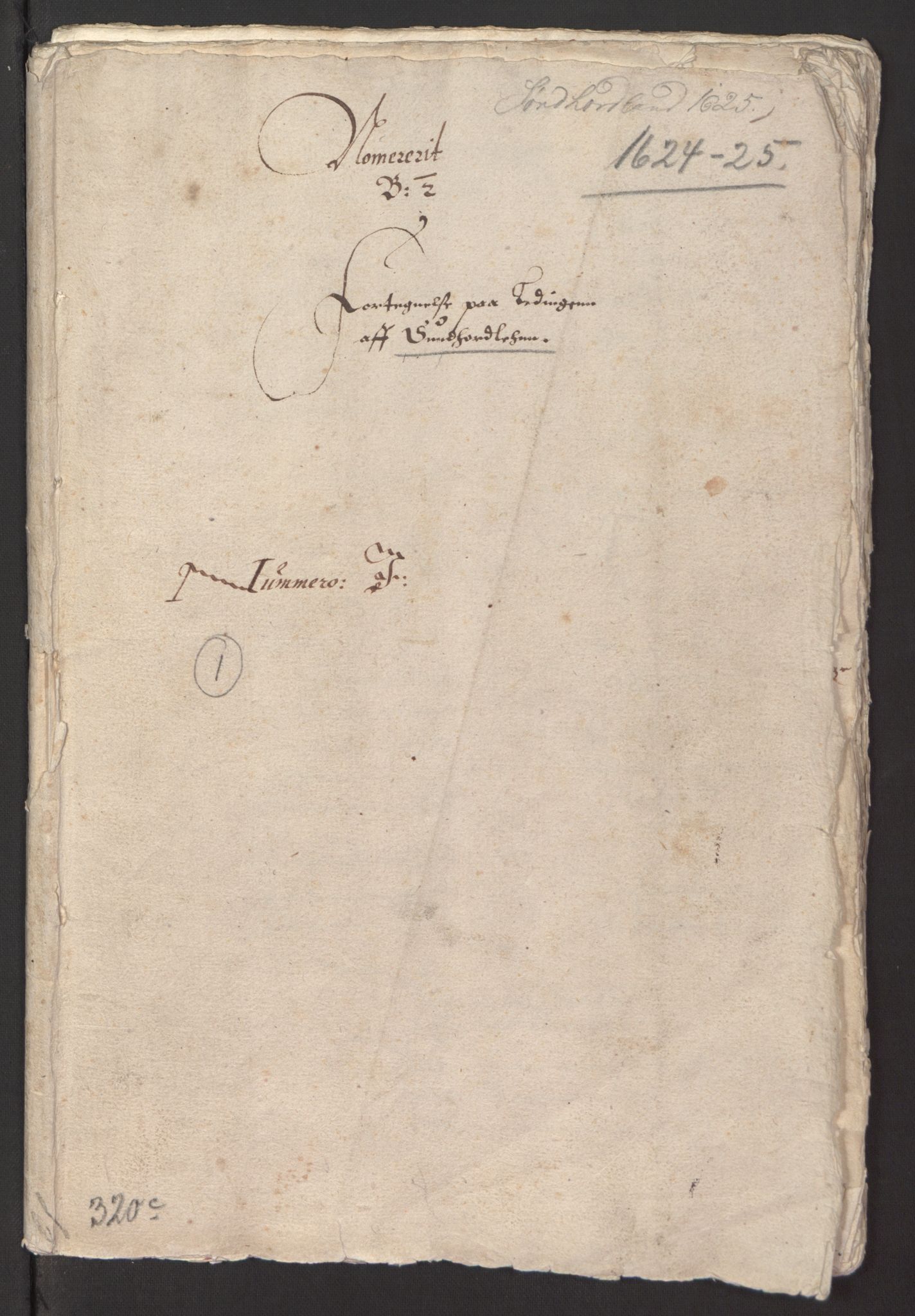 Stattholderembetet 1572-1771, RA/EA-2870/Ek/L0003/0001: Jordebøker til utlikning av garnisonsskatt 1624-1626: / Jordebøker for Bergenhus len, 1624-1625, p. 3