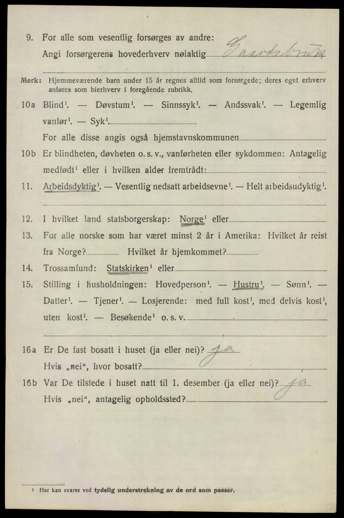 SAO, 1920 census for Skedsmo, 1920, p. 2970