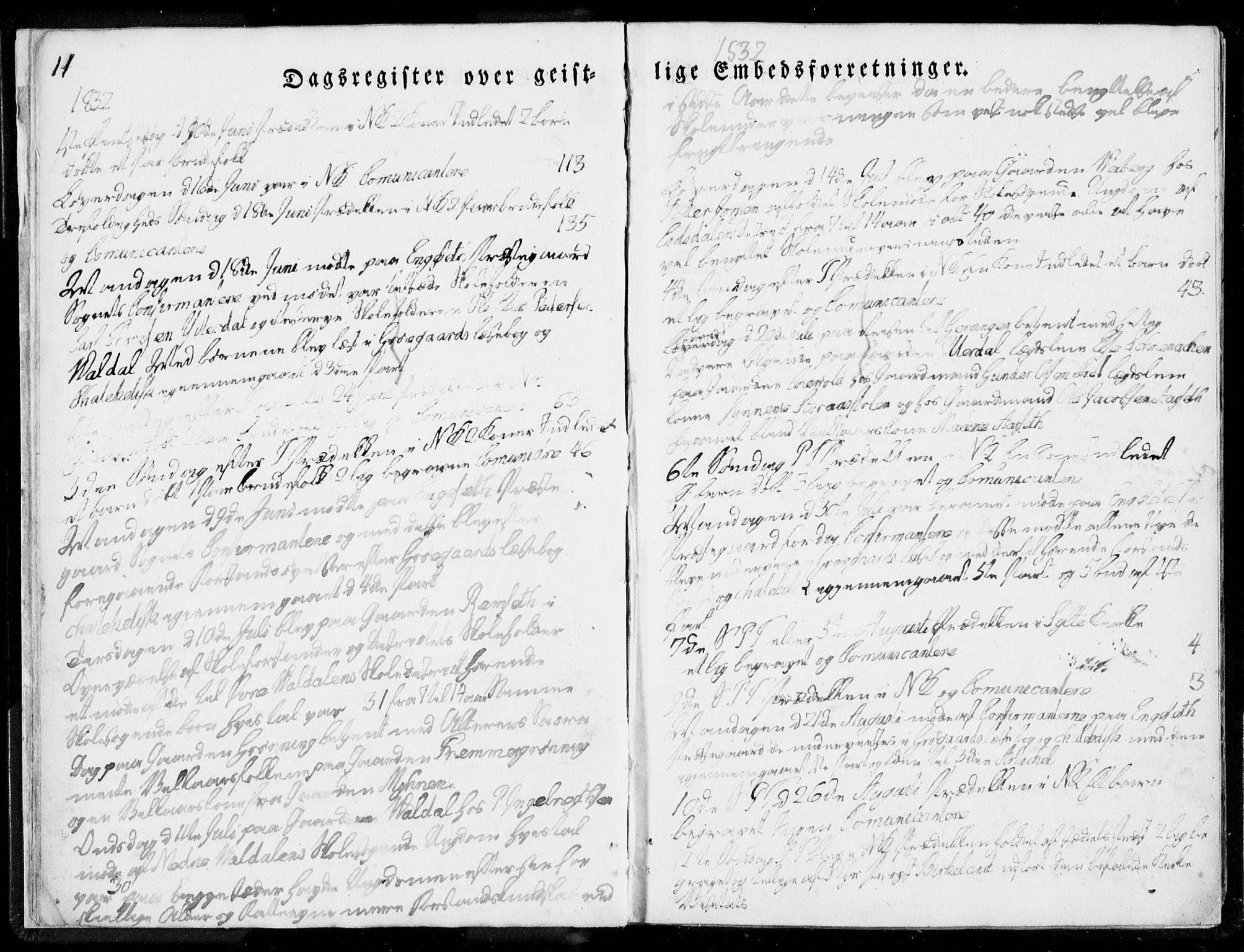 Ministerialprotokoller, klokkerbøker og fødselsregistre - Møre og Romsdal, AV/SAT-A-1454/519/L0247: Parish register (official) no. 519A06, 1827-1846, p. 11