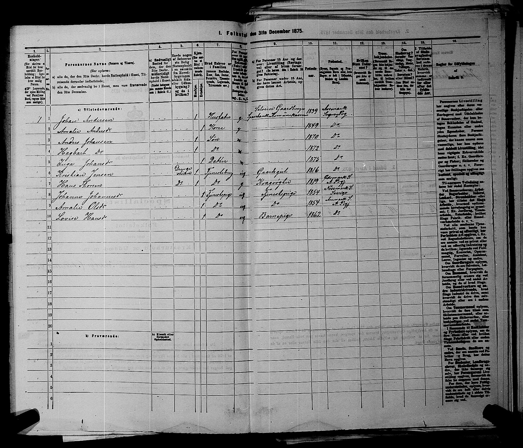 RA, 1875 census for 0118P Aremark, 1875, p. 385