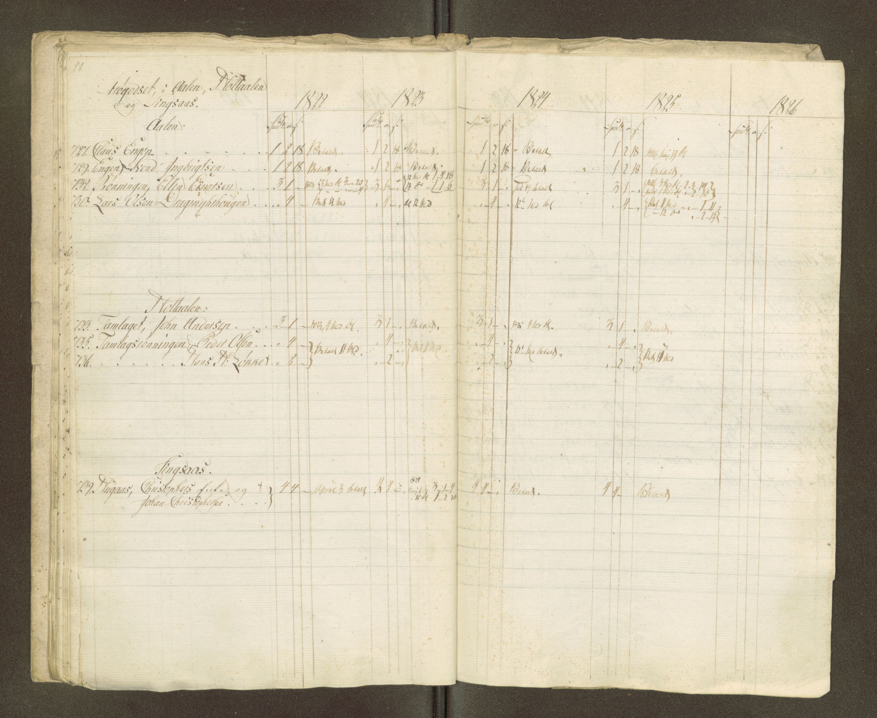 Røros kobberverk, AV/SAT-PA-0211/1/16/16A2/L0004: Jordegodset i det hele vedkommende, 1803-1869, p. 100