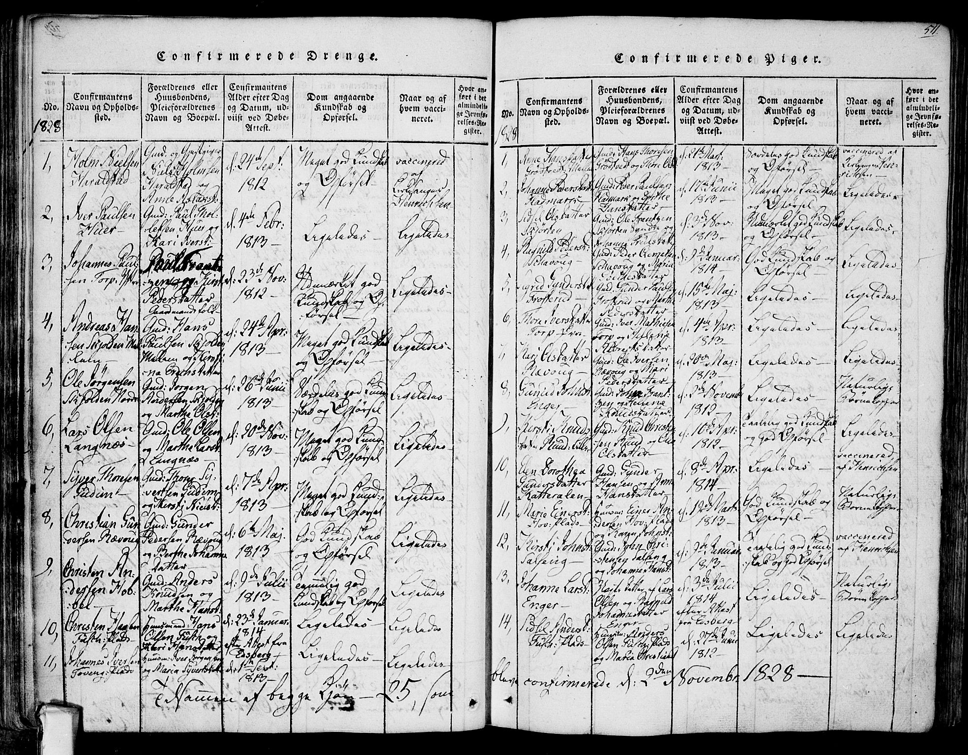 Askim prestekontor Kirkebøker, AV/SAO-A-10900/F/Fa/L0004: Parish register (official) no. 4, 1817-1846, p. 510-511