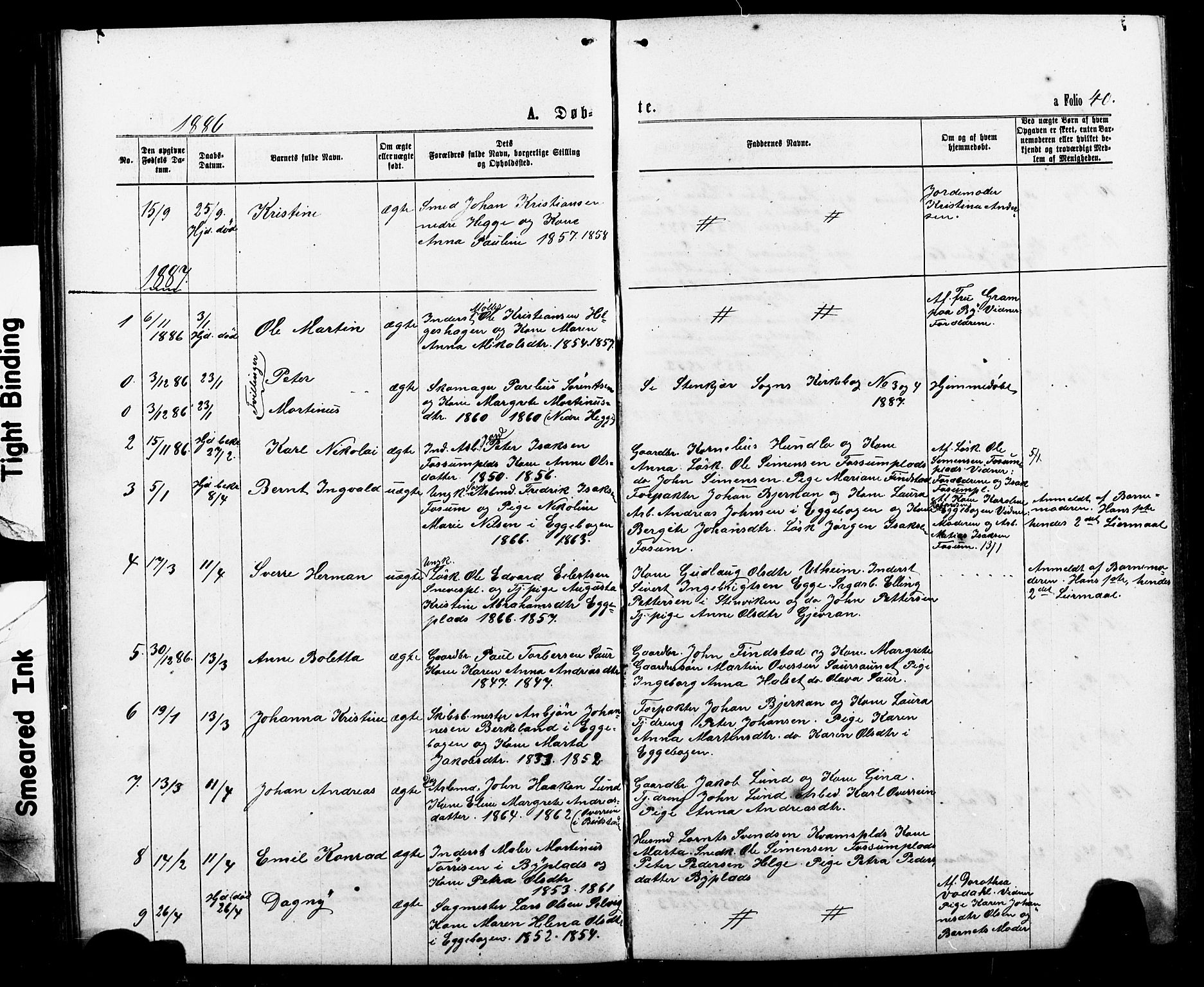 Ministerialprotokoller, klokkerbøker og fødselsregistre - Nord-Trøndelag, SAT/A-1458/740/L0380: Parish register (copy) no. 740C01, 1868-1902, p. 40