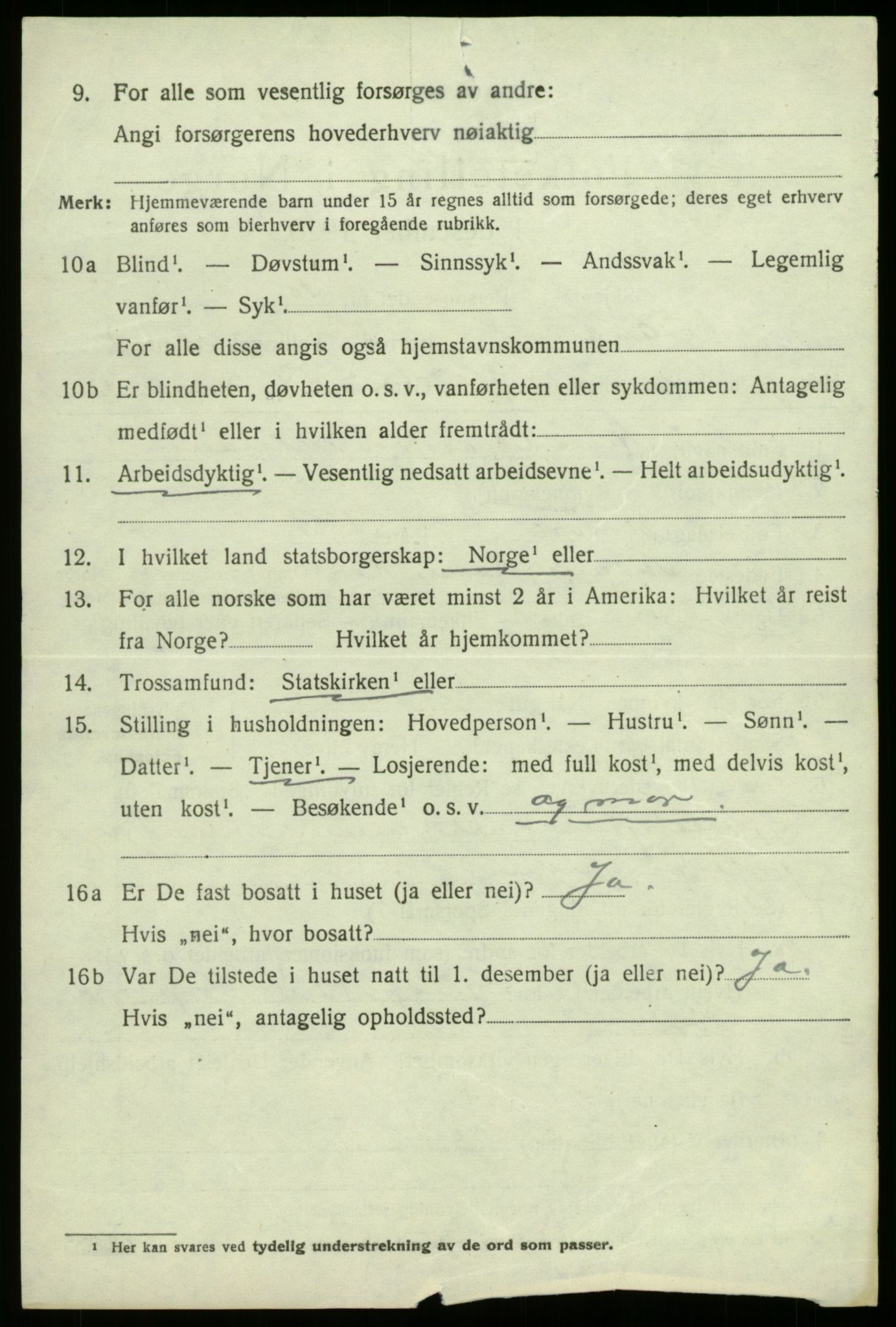 SAB, 1920 census for Fana, 1920, p. 19712