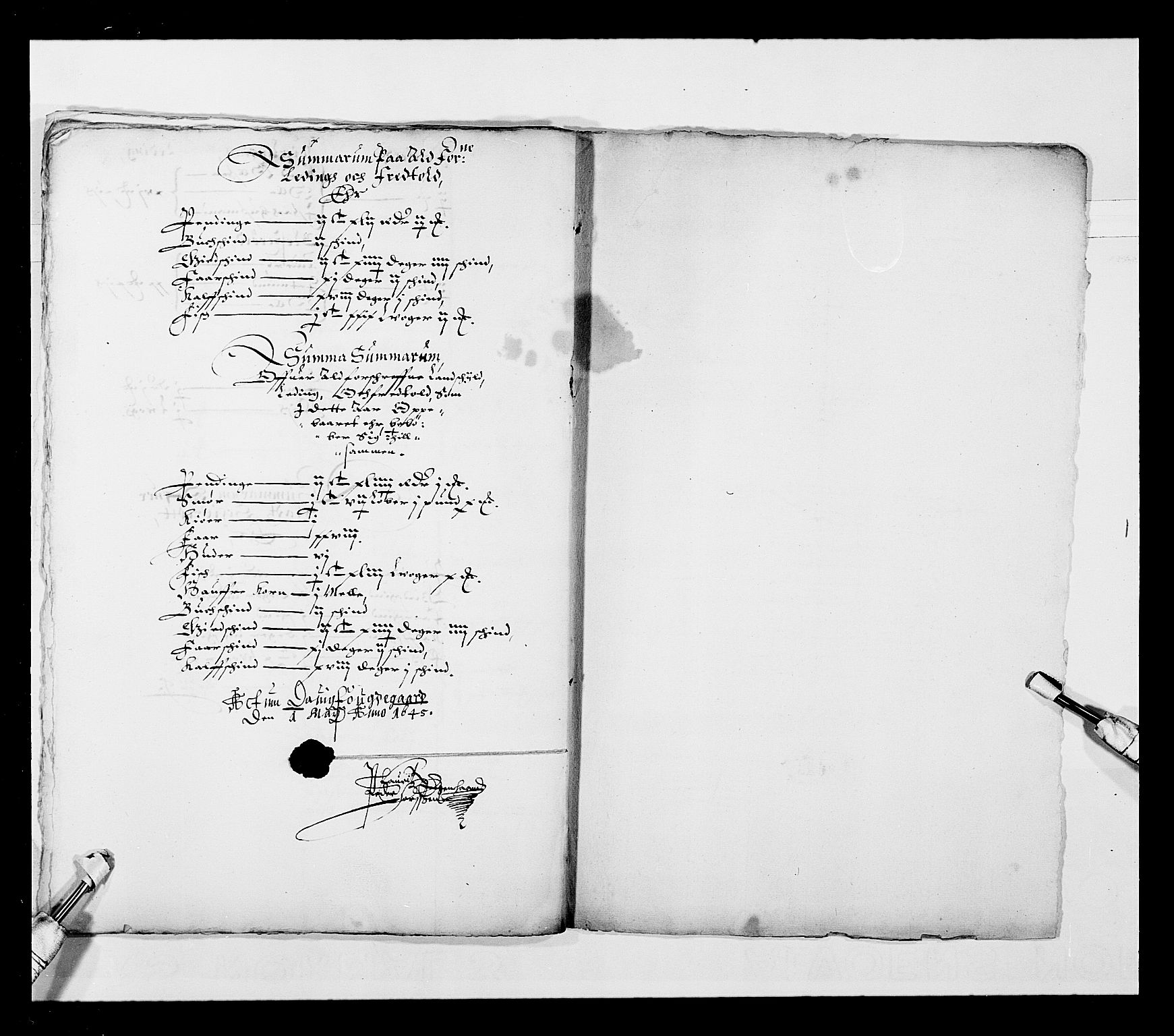 Stattholderembetet 1572-1771, RA/EA-2870/Ek/L0024/0002: Jordebøker 1633-1658: / Jordebøker for Bergenhus len, 1644-1645, p. 164