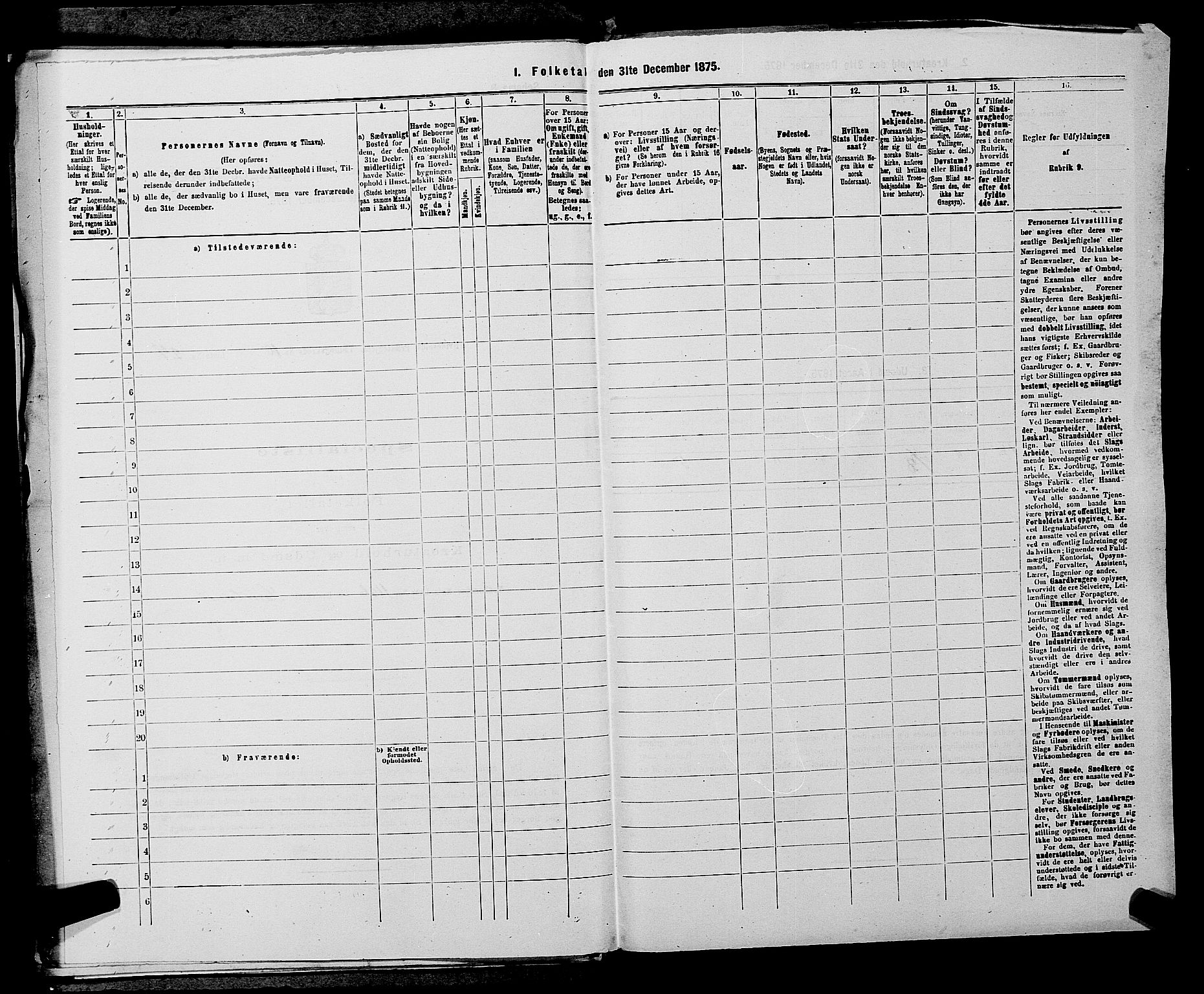 SAKO, 1875 census for 0829P Kviteseid, 1875, p. 883