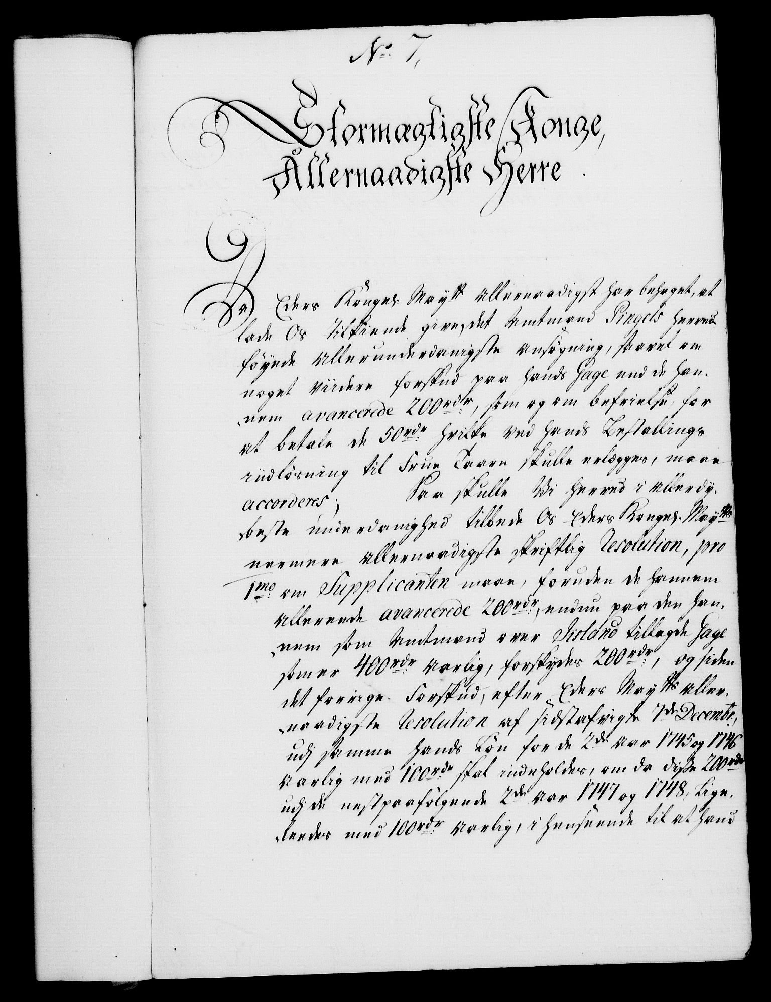 Rentekammeret, Kammerkanselliet, AV/RA-EA-3111/G/Gf/Gfa/L0028: Norsk relasjons- og resolusjonsprotokoll (merket RK 52.28), 1745-1746, p. 60