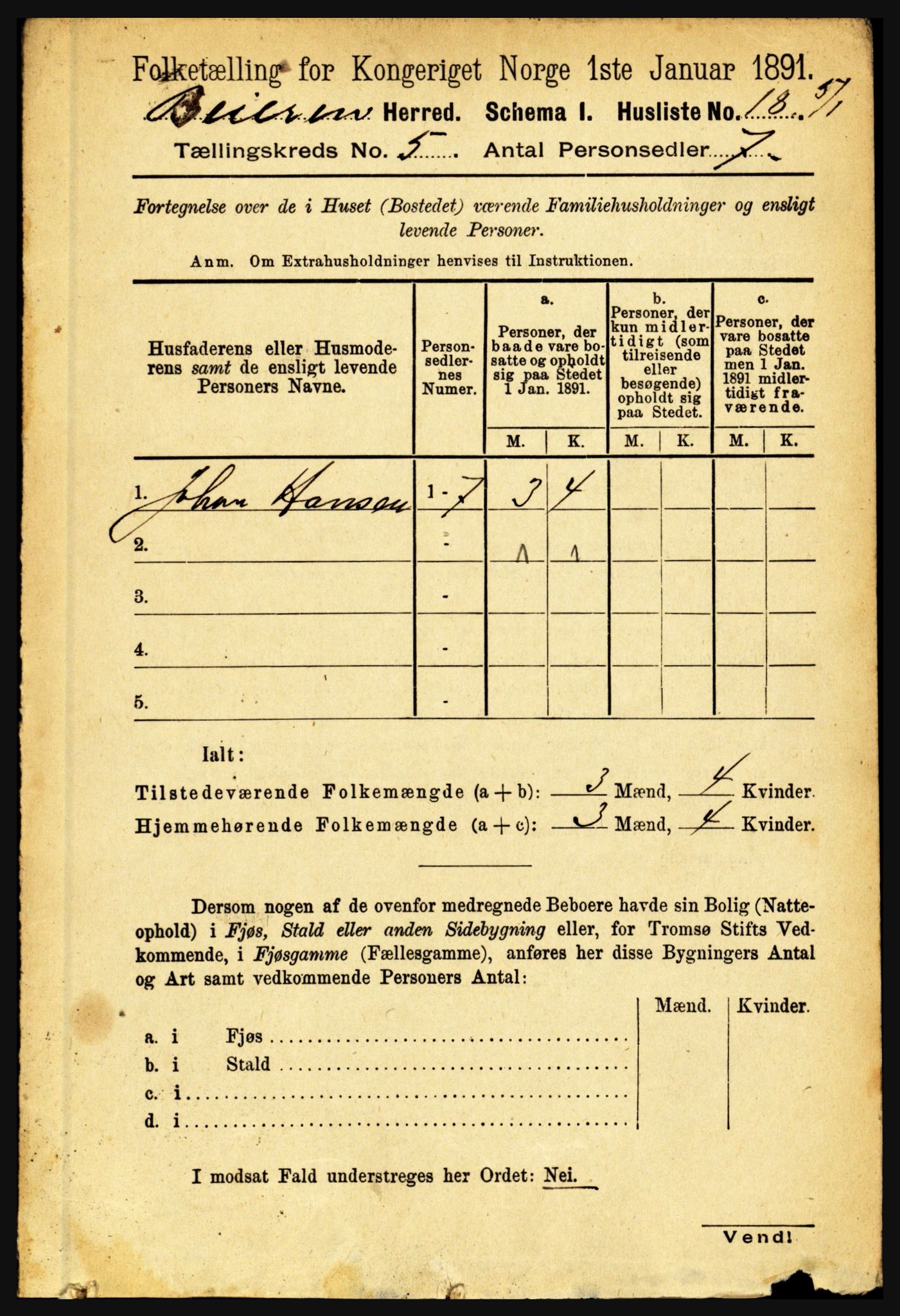 RA, 1891 census for 1839 Beiarn, 1891, p. 1728