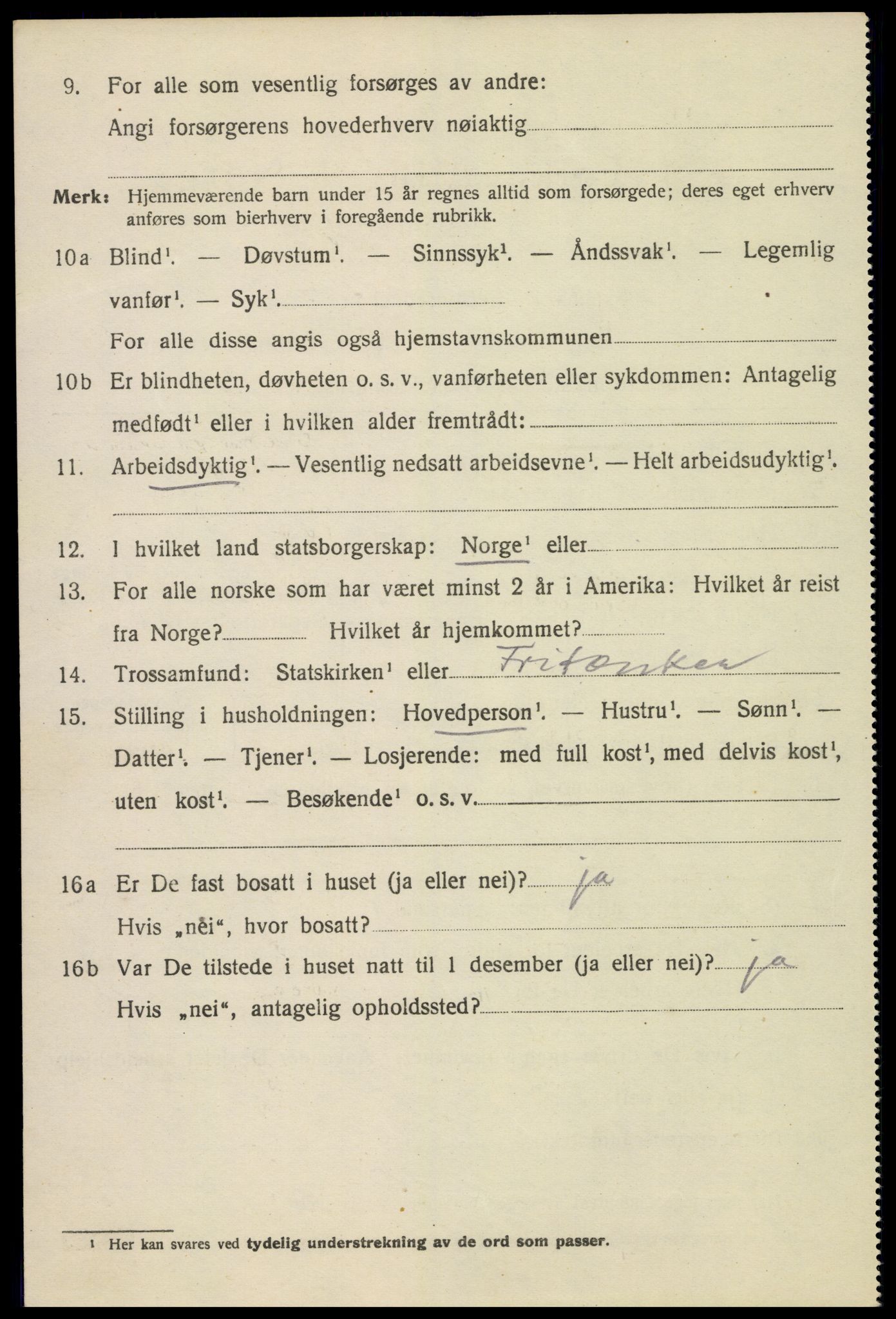 SAH, 1920 census for Hamar, 1920, p. 8392