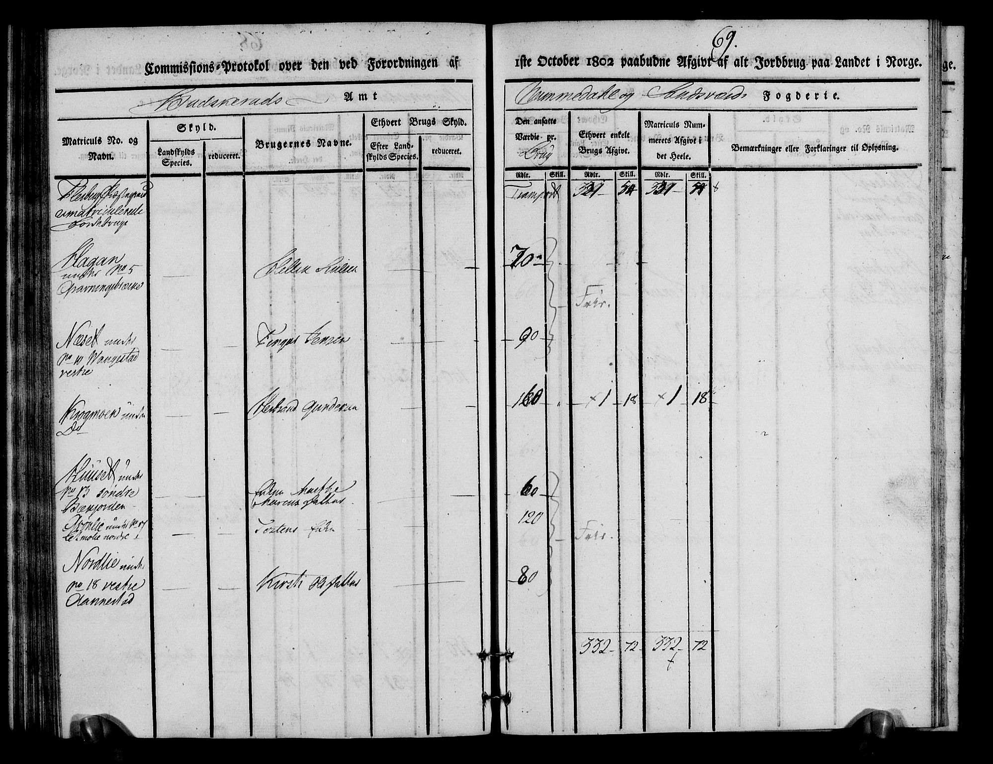 Rentekammeret inntil 1814, Realistisk ordnet avdeling, RA/EA-4070/N/Ne/Nea/L0055: Numedal og Sandsvær fogderi. Kommisjonsprotokoll for Flesberg prestegjeld, 1803, p. 70