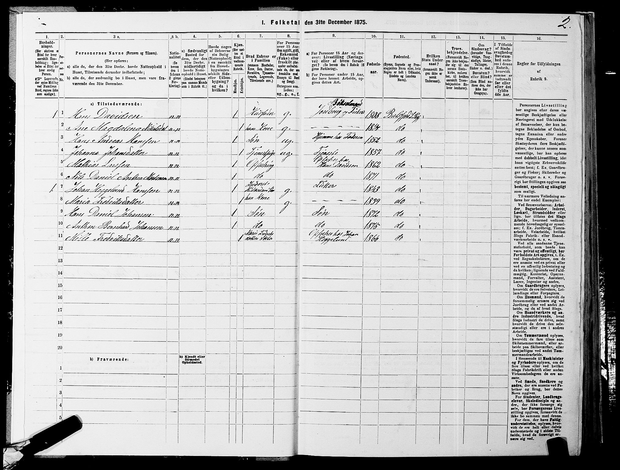 SATØ, 1875 census for 1933P Balsfjord, 1875, p. 1602