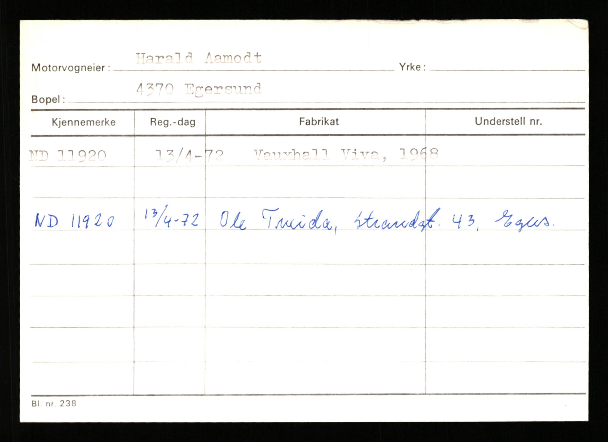 Stavanger trafikkstasjon, AV/SAST-A-101942/0/G/L0003: Registreringsnummer: 10466 - 15496, 1930-1971, p. 1413