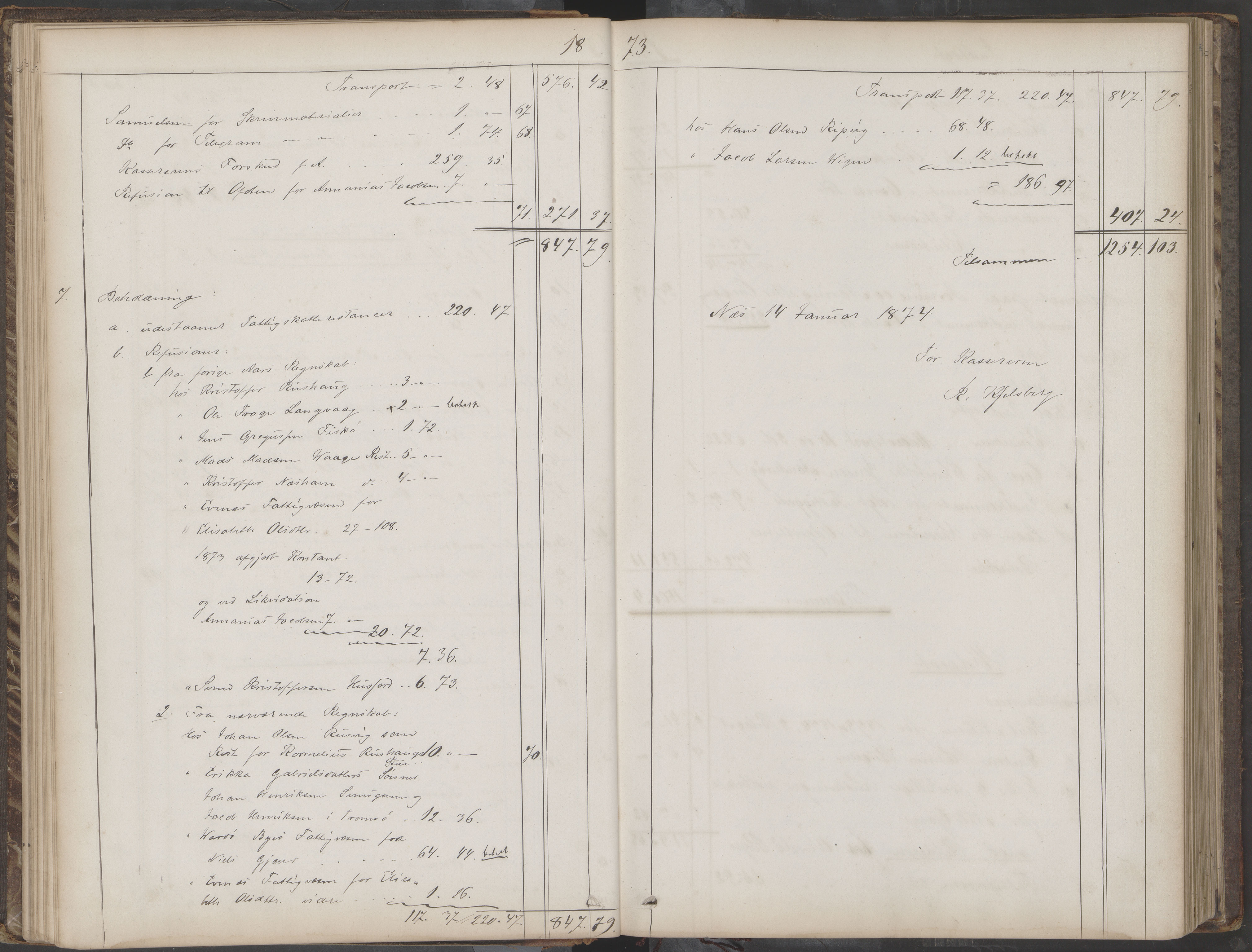 Lødingen kommune. Fattigstyre/forsorgsstyre, AIN/K-18510.610.01/A/Aa/L0001: Forhandlingsprotokoll, 1863-1895