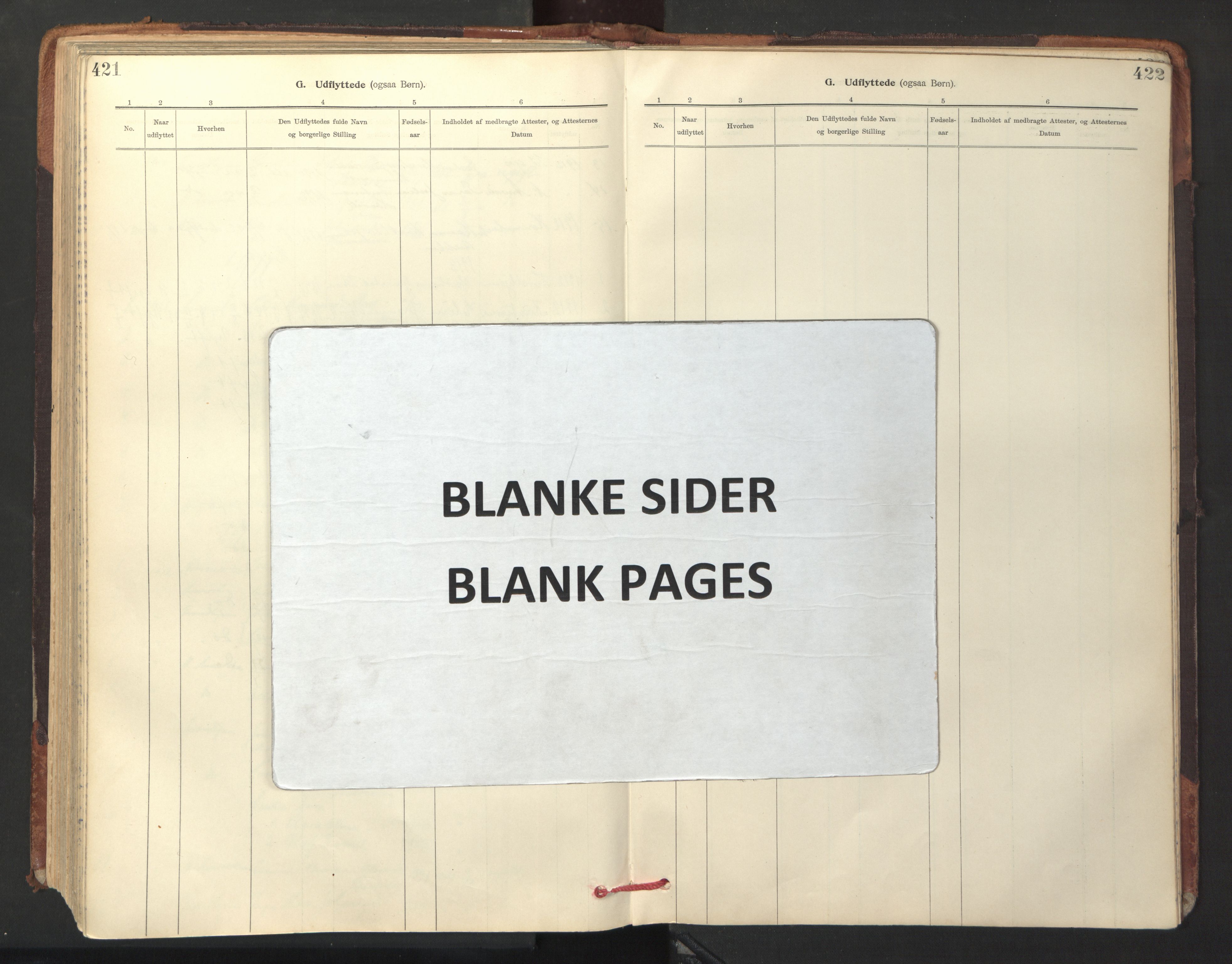 Ministerialprotokoller, klokkerbøker og fødselsregistre - Sør-Trøndelag, AV/SAT-A-1456/641/L0596: Parish register (official) no. 641A02, 1898-1915, p. 421-422