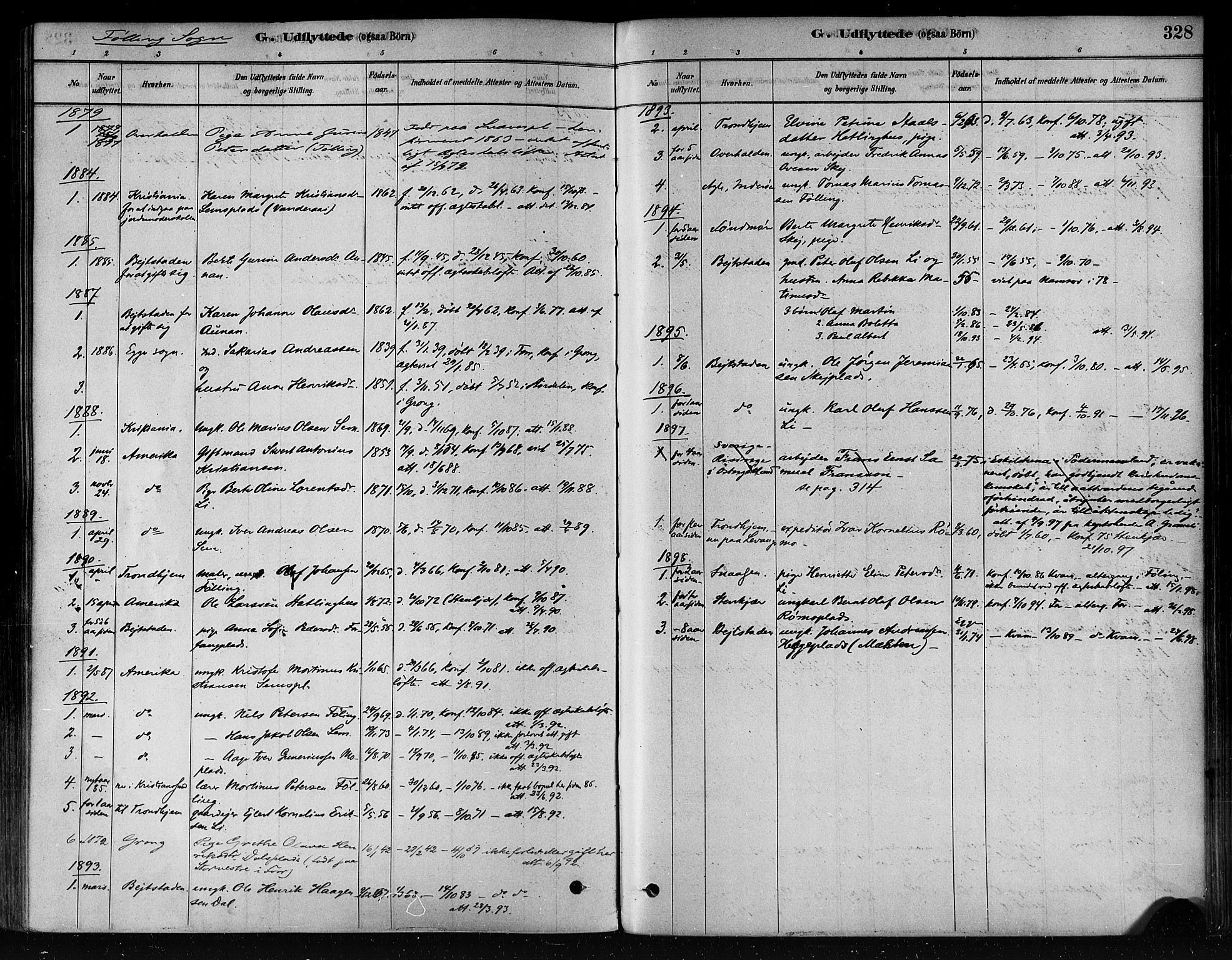 Ministerialprotokoller, klokkerbøker og fødselsregistre - Nord-Trøndelag, AV/SAT-A-1458/746/L0449: Parish register (official) no. 746A07 /3, 1878-1899, p. 328