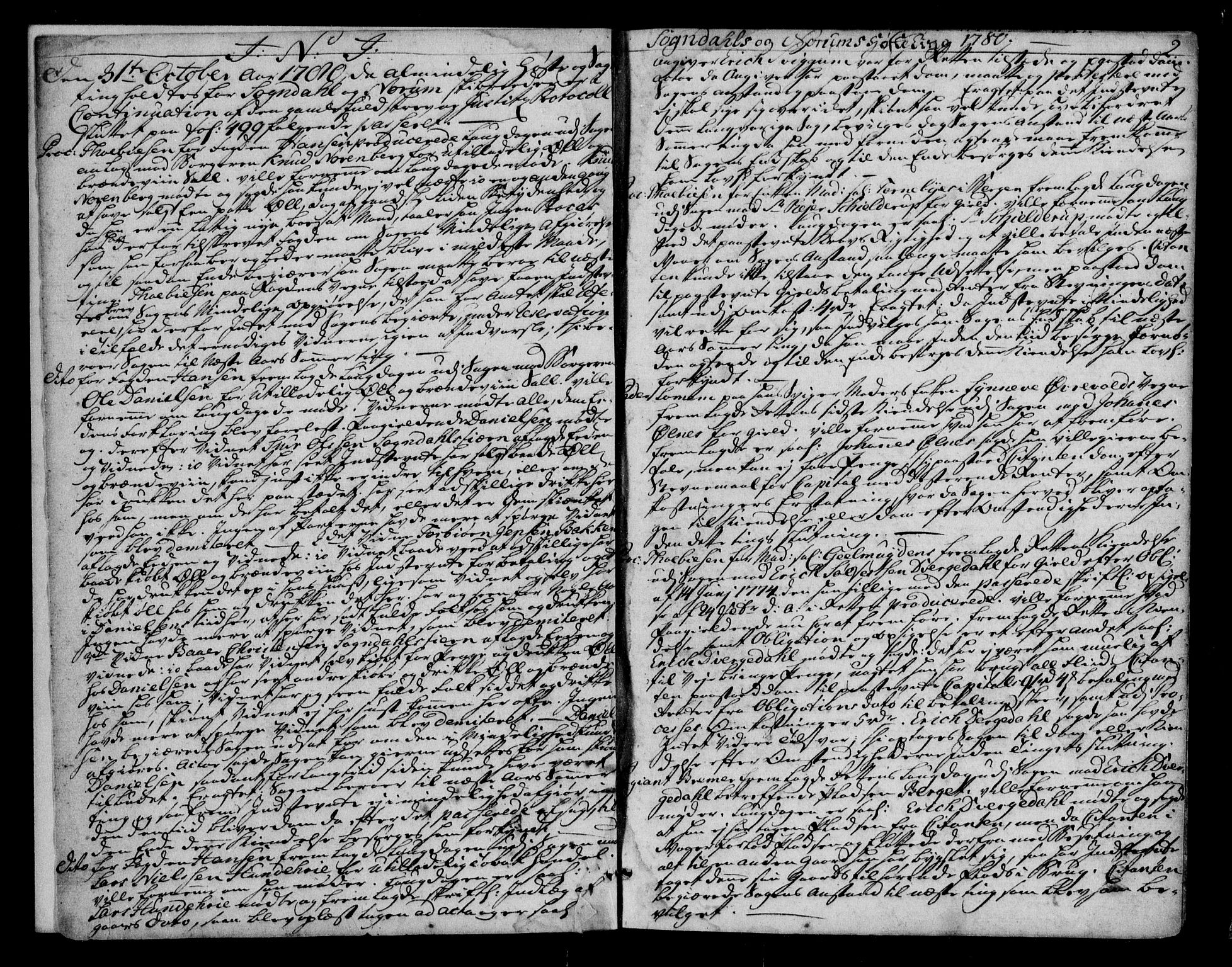 Indre Sogn tingrett, AV/SAB-A-3301/1/F/Fa/L0045a: Tingbok 45a, 1780-1787, p. 1b-2a