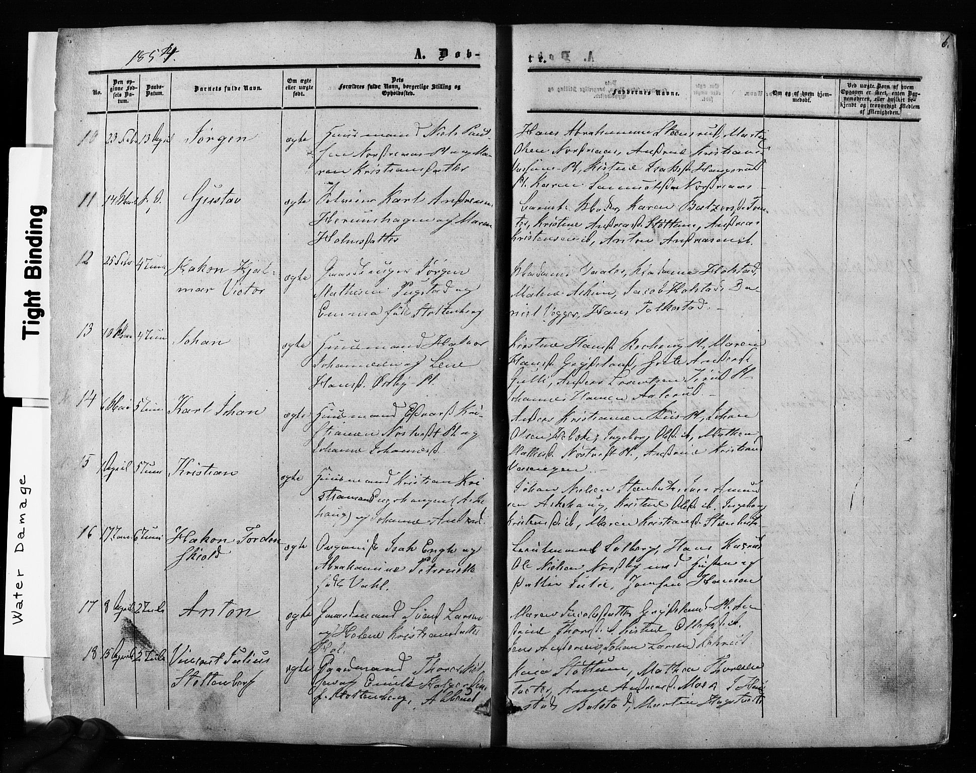 Ås prestekontor Kirkebøker, SAO/A-10894/F/Fa/L0007: Parish register (official) no. I 7, 1854-1870, p. 6