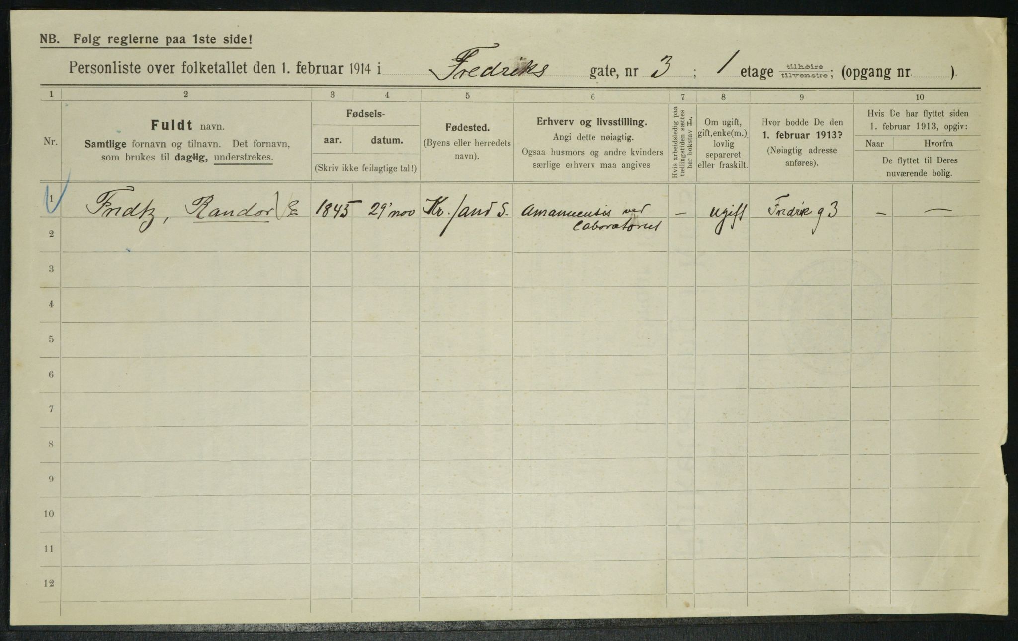 OBA, Municipal Census 1914 for Kristiania, 1914, p. 26795