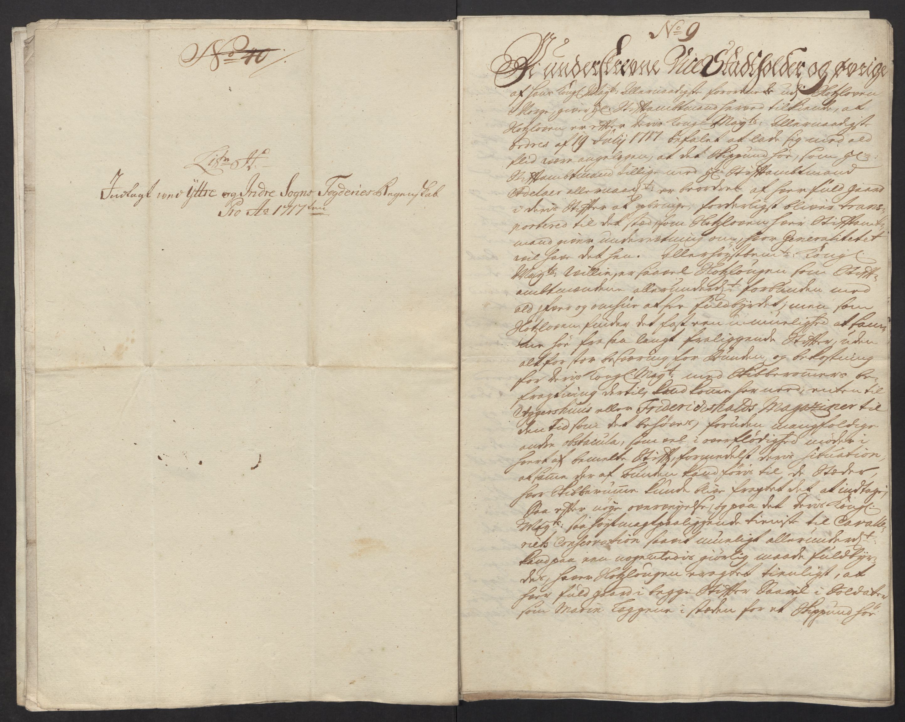 Rentekammeret inntil 1814, Reviderte regnskaper, Fogderegnskap, AV/RA-EA-4092/R52/L3321: Fogderegnskap Sogn, 1717-1718, p. 282