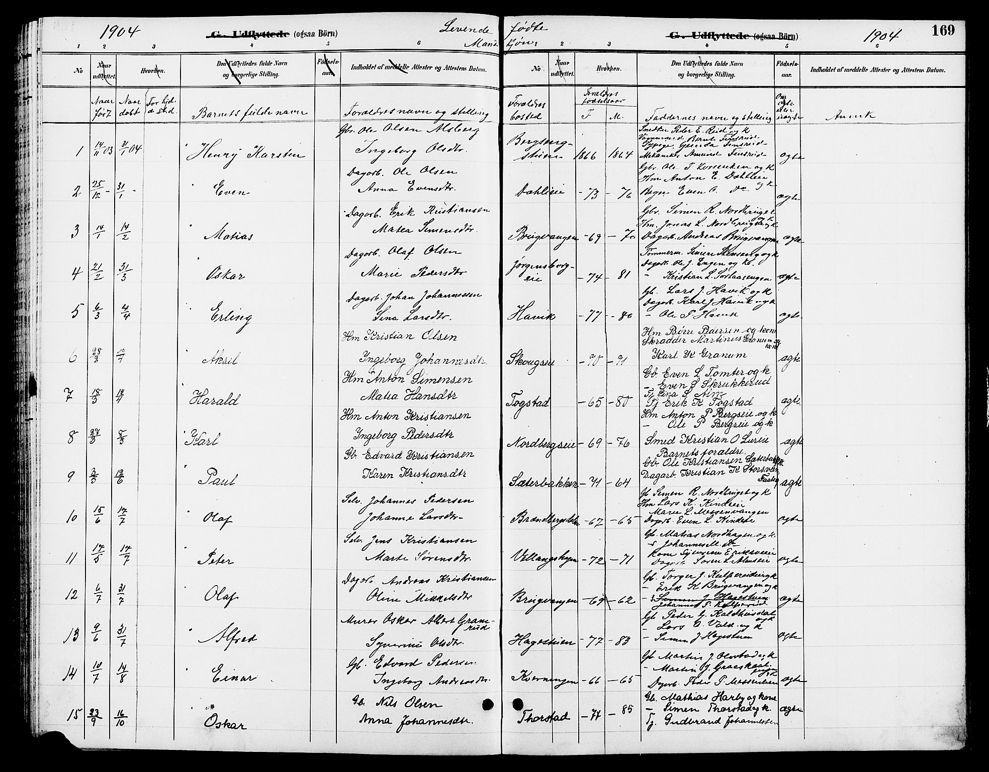 Ringsaker prestekontor, SAH/PREST-014/L/La/L0013: Parish register (copy) no. 13, 1891-1904, p. 169