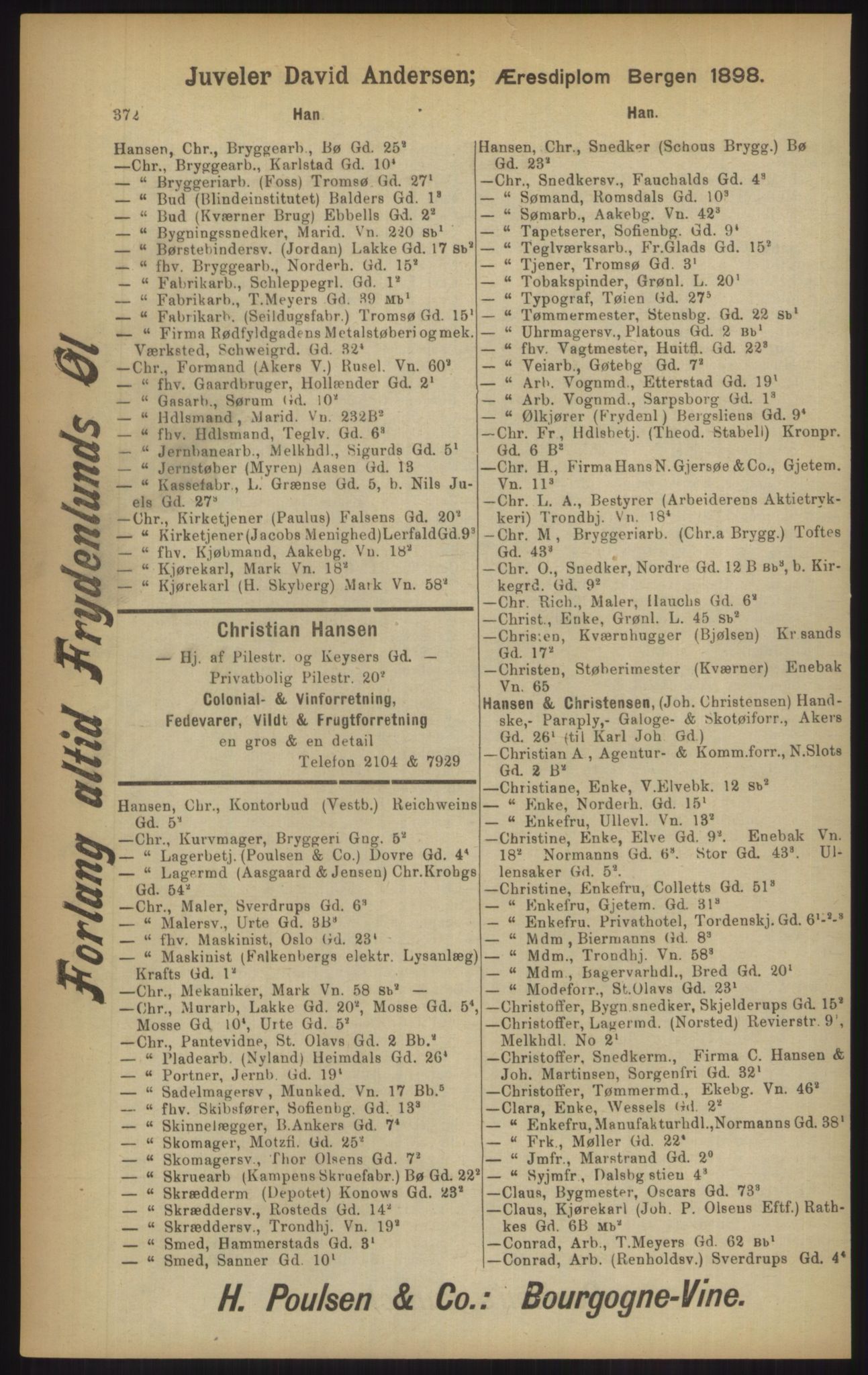 Kristiania/Oslo adressebok, PUBL/-, 1902, p. 372