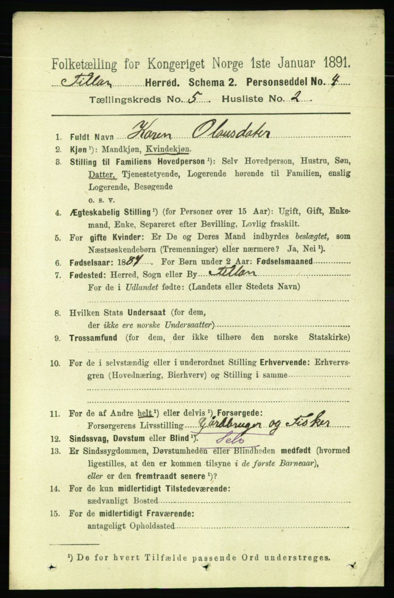 RA, 1891 census for 1616 Fillan, 1891, p. 996