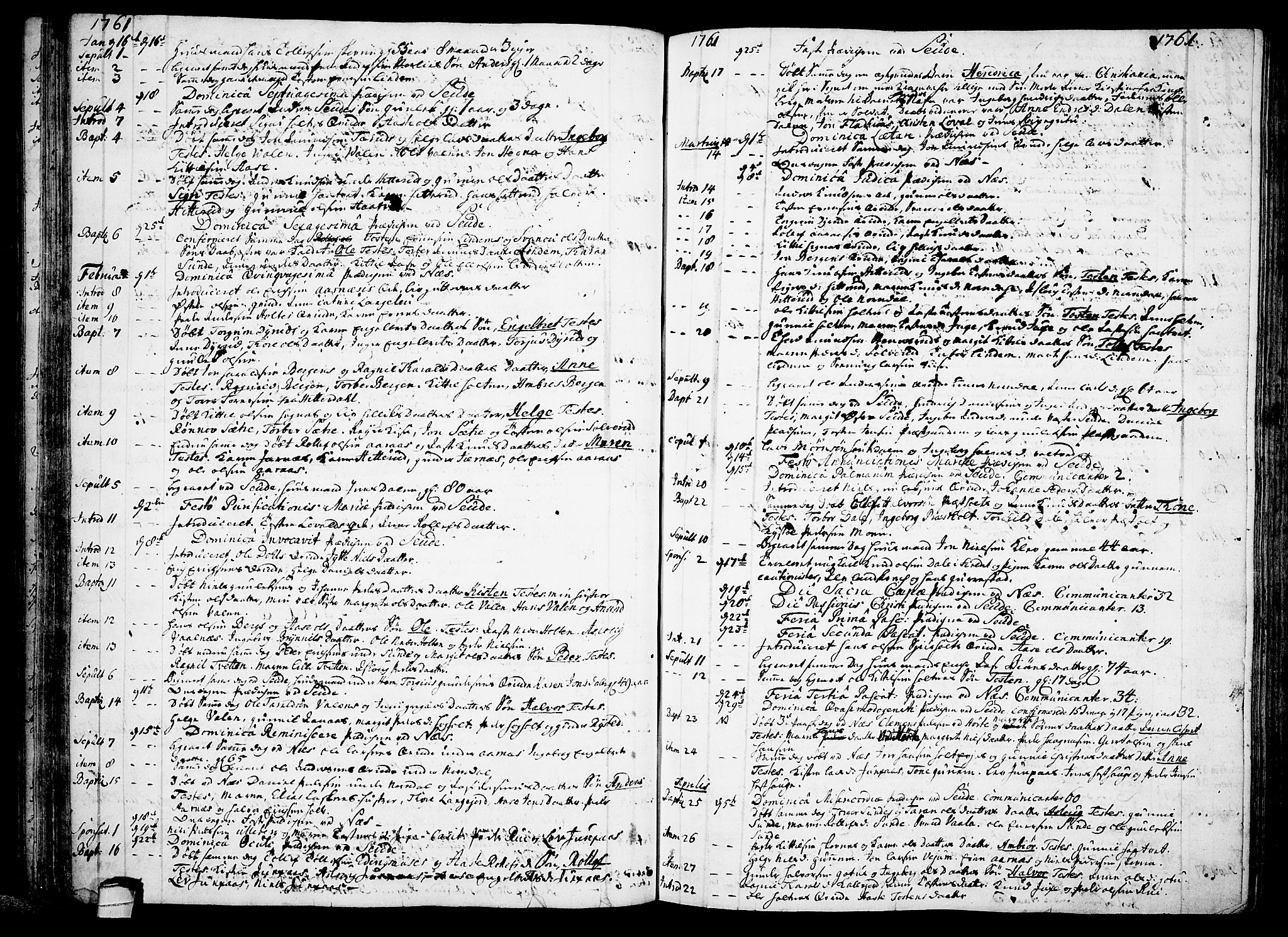 Sauherad kirkebøker, AV/SAKO-A-298/F/Fa/L0003: Parish register (official) no. I 3, 1722-1766