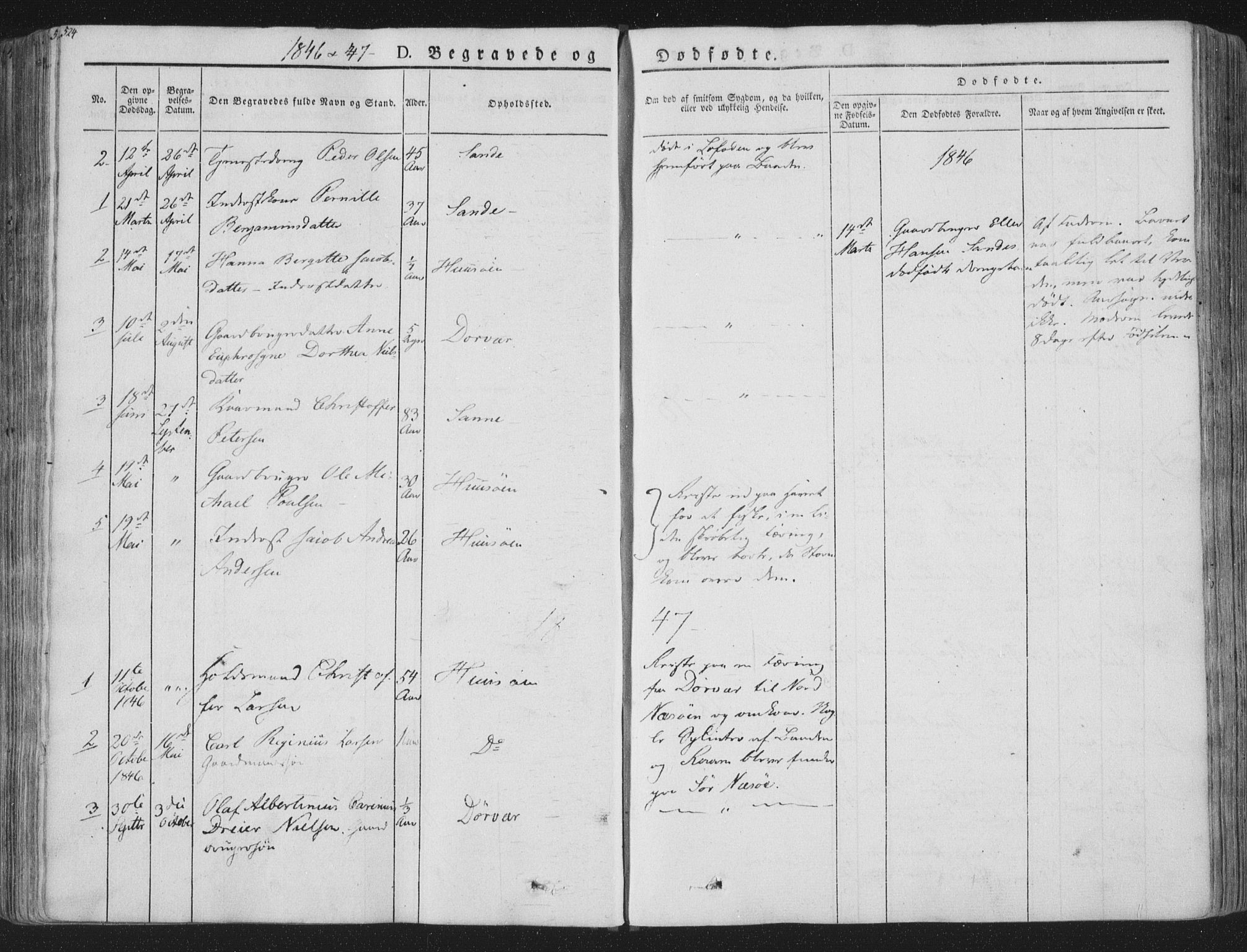 Ministerialprotokoller, klokkerbøker og fødselsregistre - Nordland, AV/SAT-A-1459/839/L0566: Parish register (official) no. 839A03, 1825-1862, p. 524