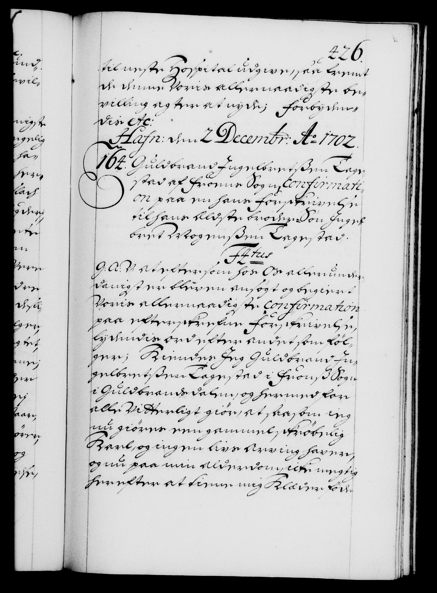 Danske Kanselli 1572-1799, AV/RA-EA-3023/F/Fc/Fca/Fcaa/L0018: Norske registre, 1699-1703, p. 426a