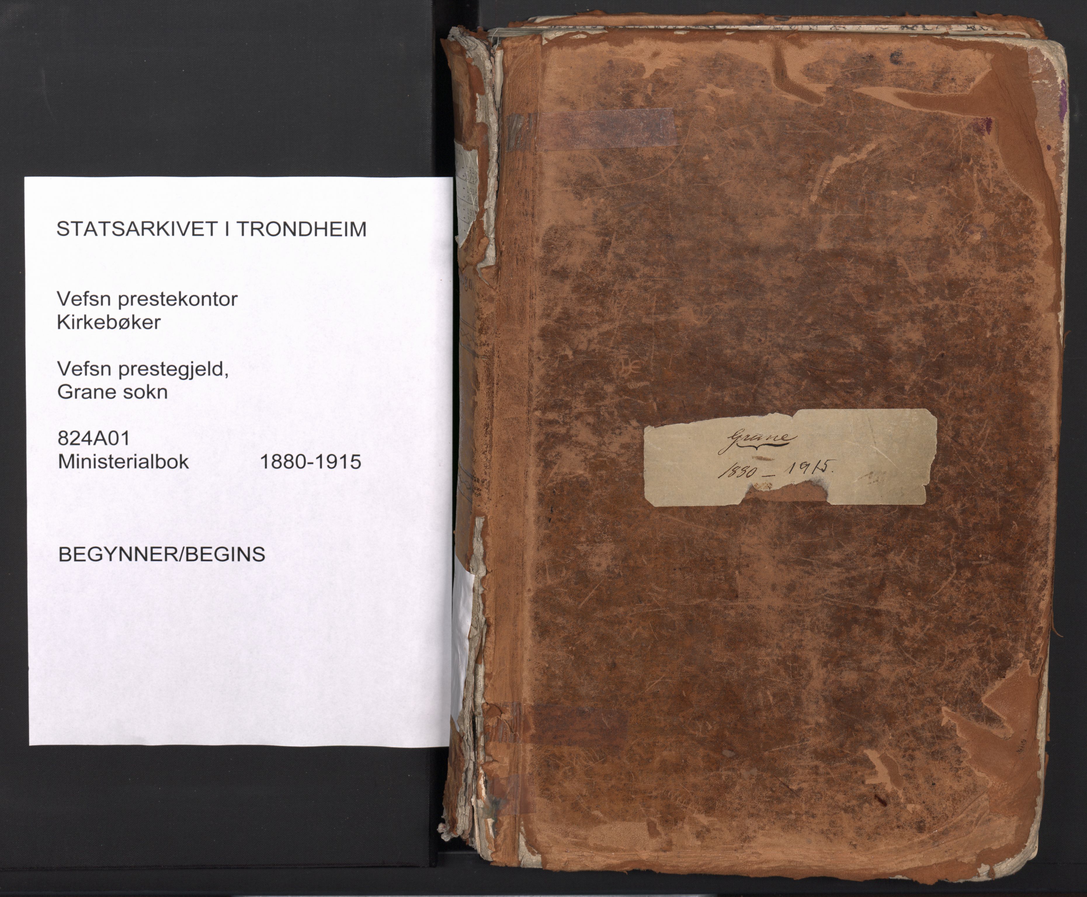 Ministerialprotokoller, klokkerbøker og fødselsregistre - Nordland, SAT/A-1459/824/L0338: Parish register (official) no. 824A01, 1880-1915