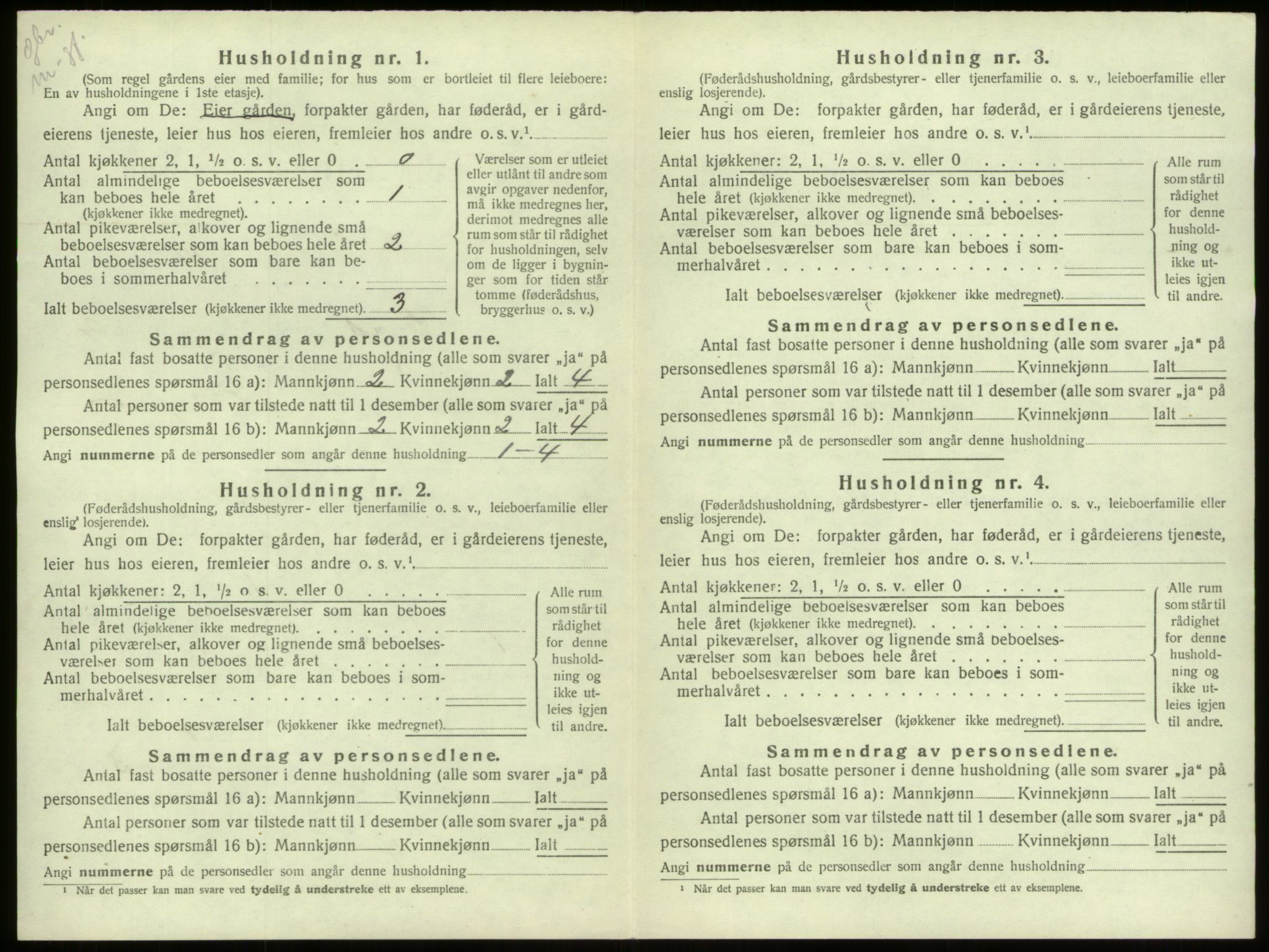 SAB, 1920 census for Stryn, 1920, p. 103