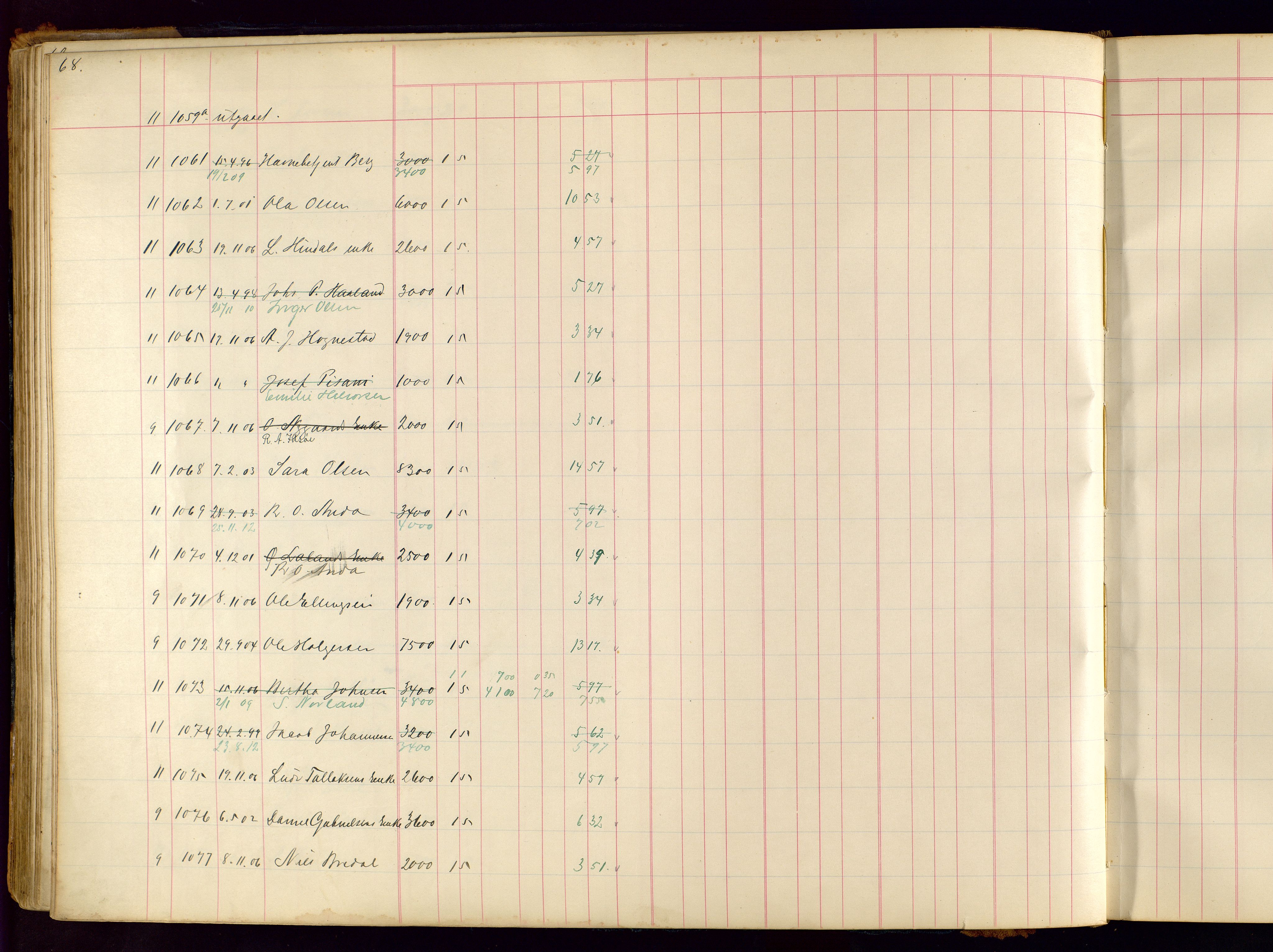 Norges Brannkasse Stavanger, AV/SAST-A-102143/F/Fc/L0001: Brannkontingentprotokoll, 1903-1912, p. 68