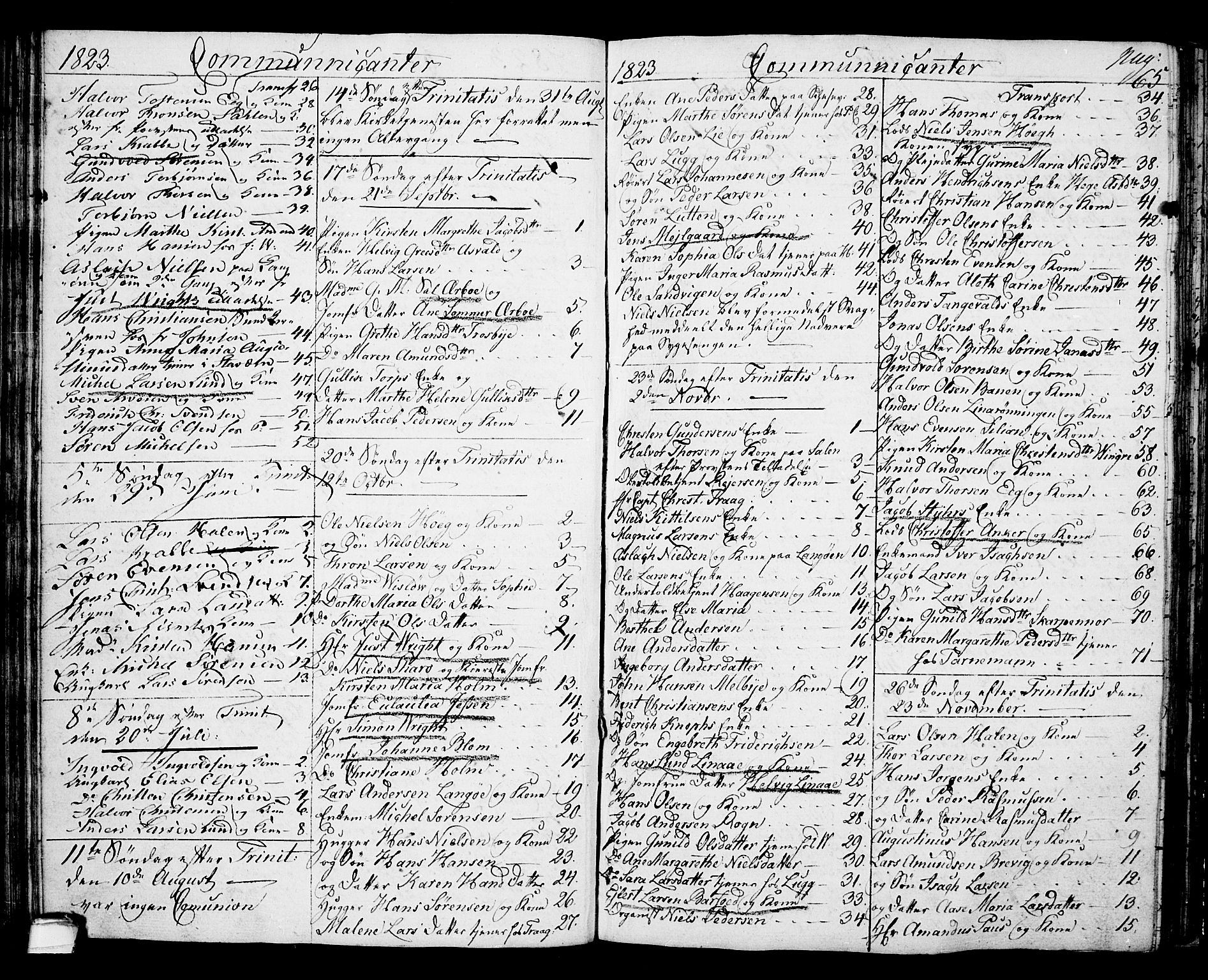 Langesund kirkebøker, SAKO/A-280/G/Ga/L0002: Parish register (copy) no. 2, 1801-1815, p. 65