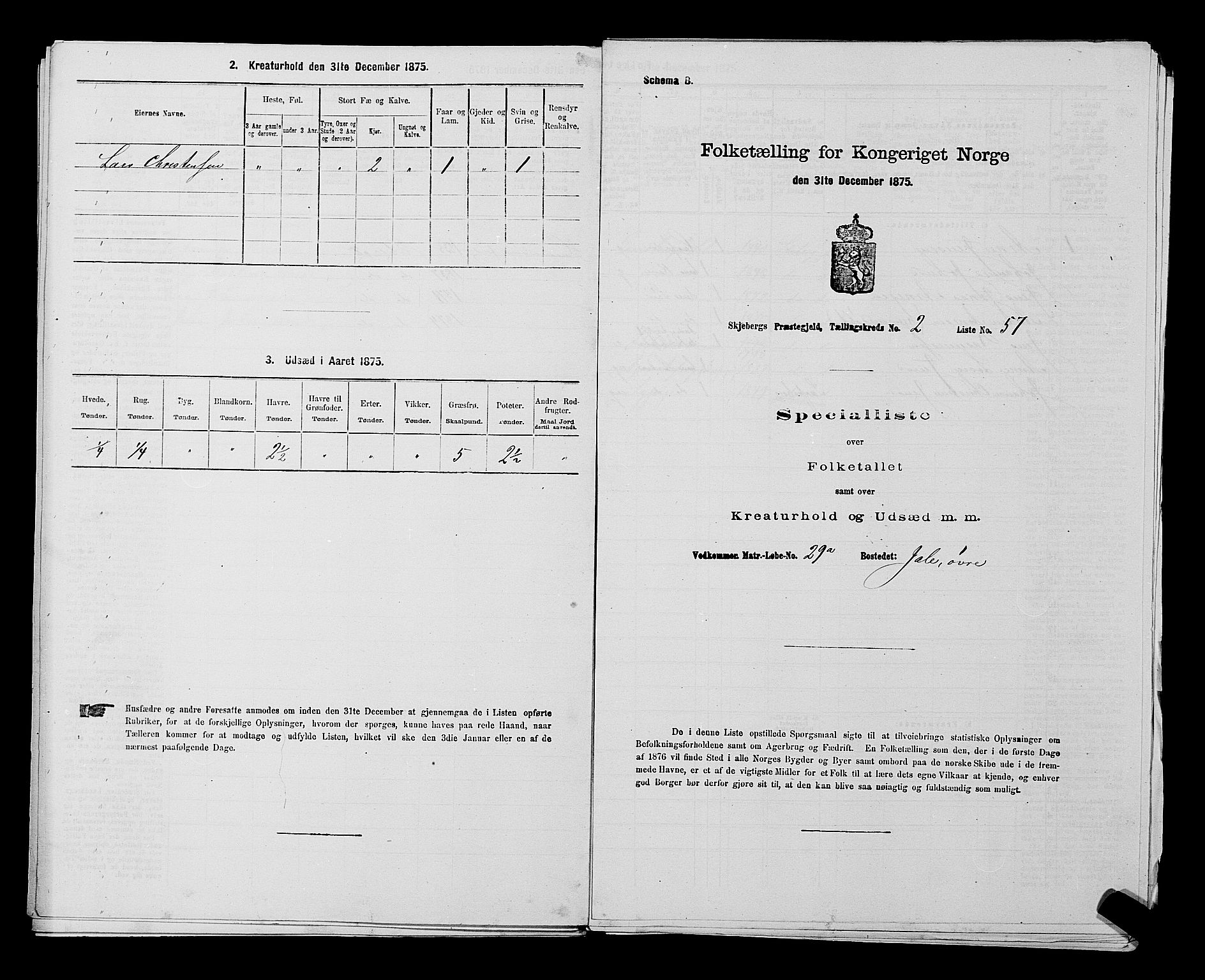 RA, 1875 census for 0115P Skjeberg, 1875, p. 342