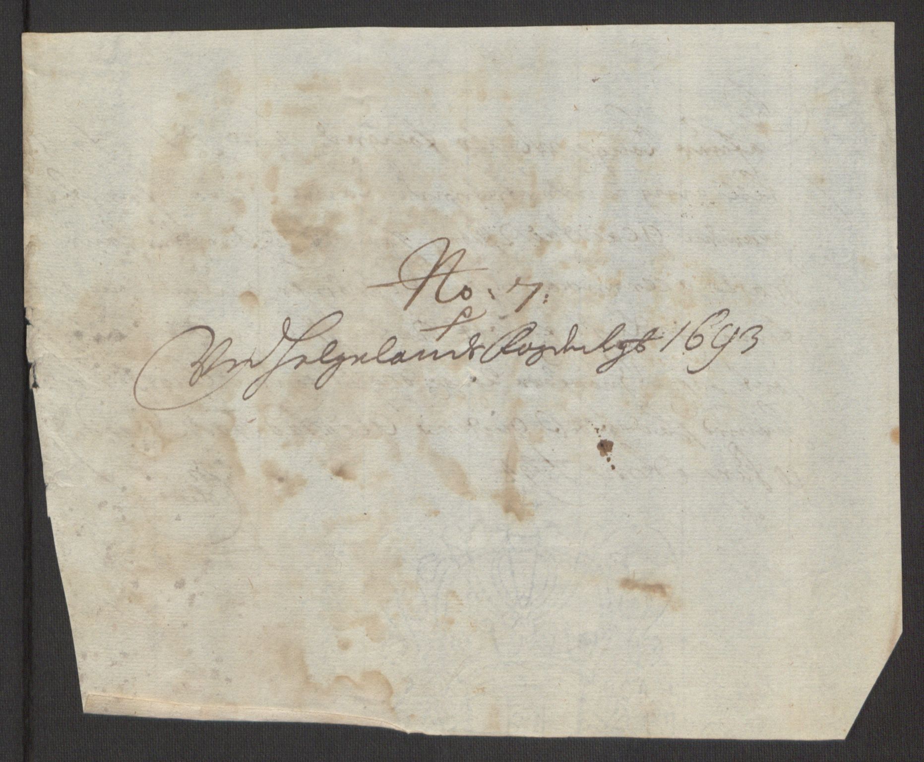 Rentekammeret inntil 1814, Reviderte regnskaper, Fogderegnskap, AV/RA-EA-4092/R65/L4505: Fogderegnskap Helgeland, 1693-1696, p. 146