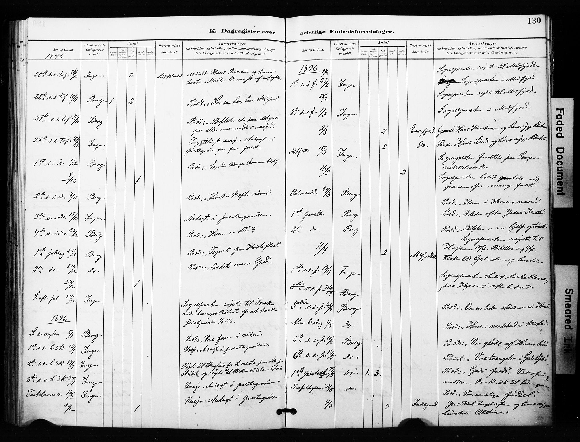 Berg sokneprestkontor, SATØ/S-1318/G/Ga/Gaa/L0005kirke: Parish register (official) no. 5, 1894-1905, p. 130