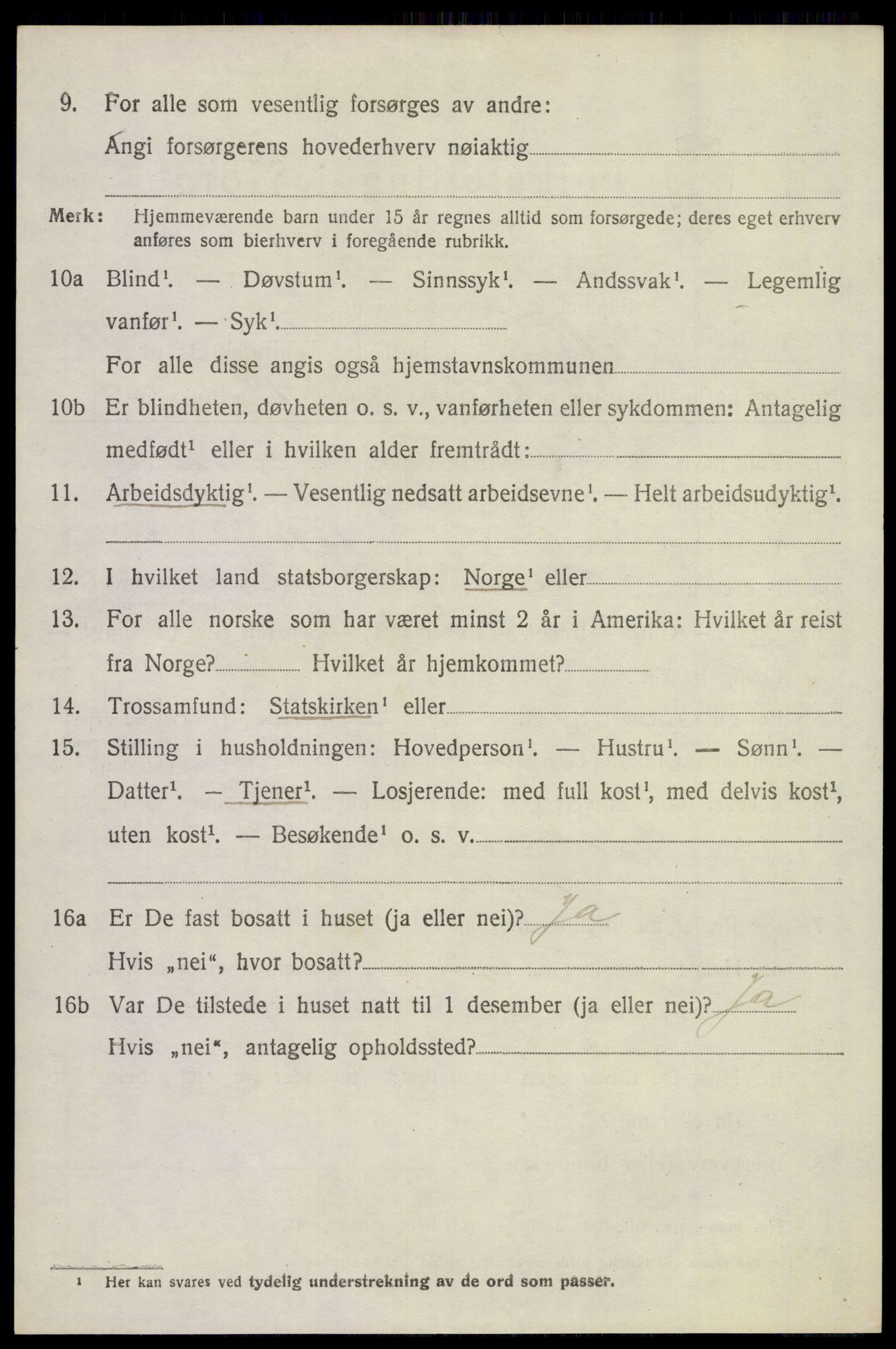 SAKO, 1920 census for Solum, 1920, p. 14643