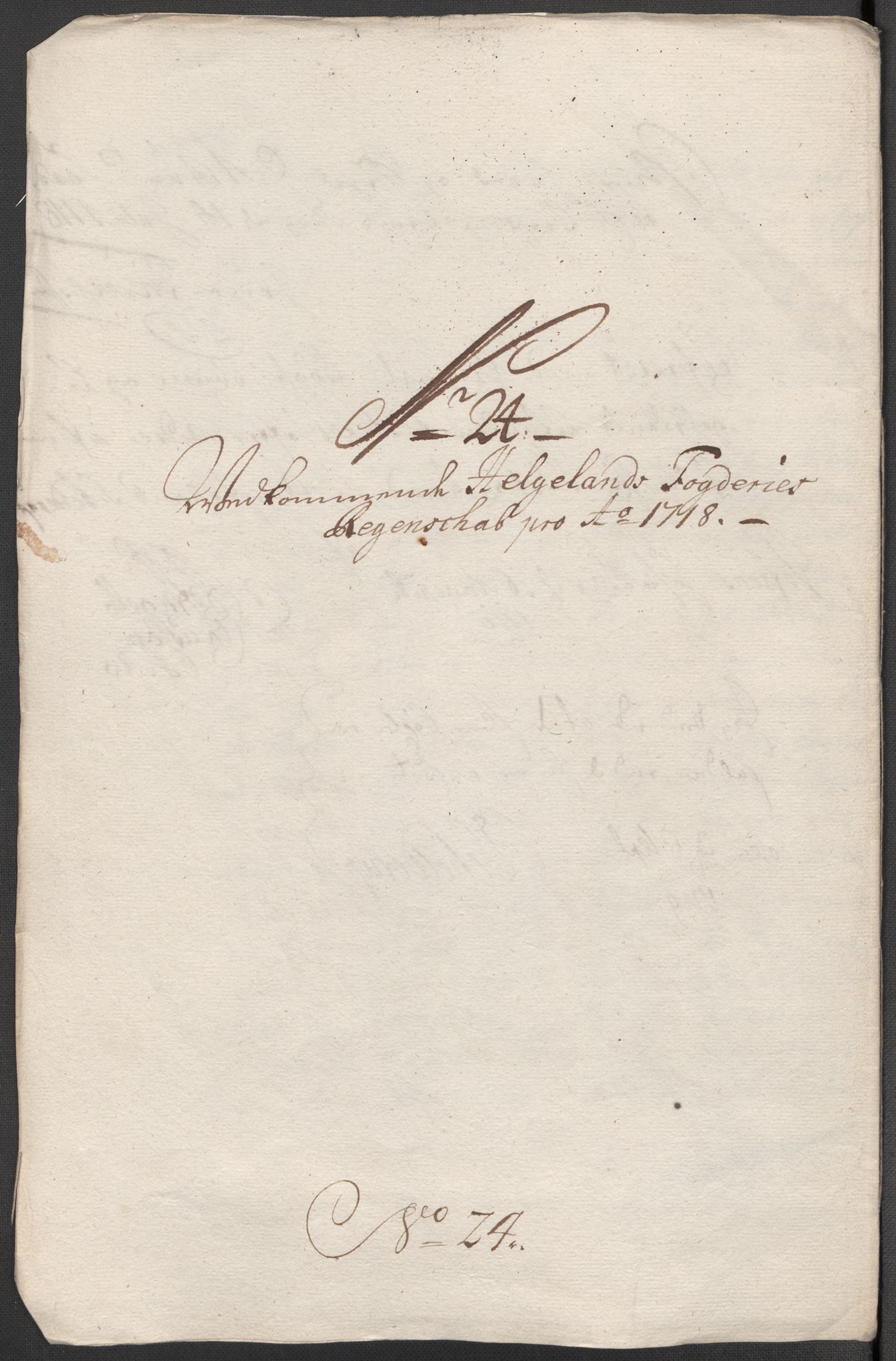 Rentekammeret inntil 1814, Reviderte regnskaper, Fogderegnskap, AV/RA-EA-4092/R65/L4516: Fogderegnskap Helgeland, 1718, p. 212