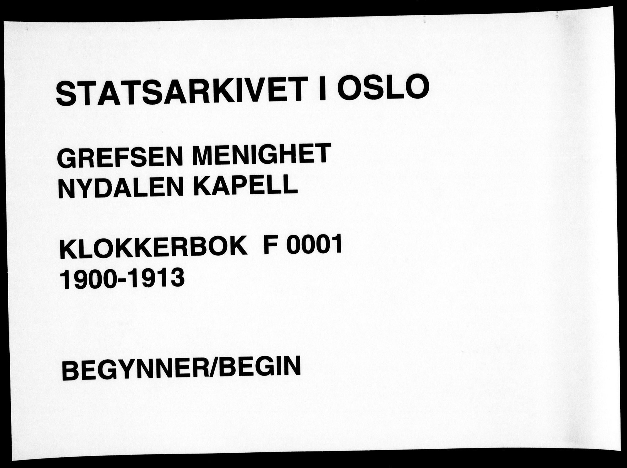 Vestre Aker prestekontor Kirkebøker, SAO/A-10025/G/Gc/L0001: Parish register (copy) no. III 1, 1900-1913