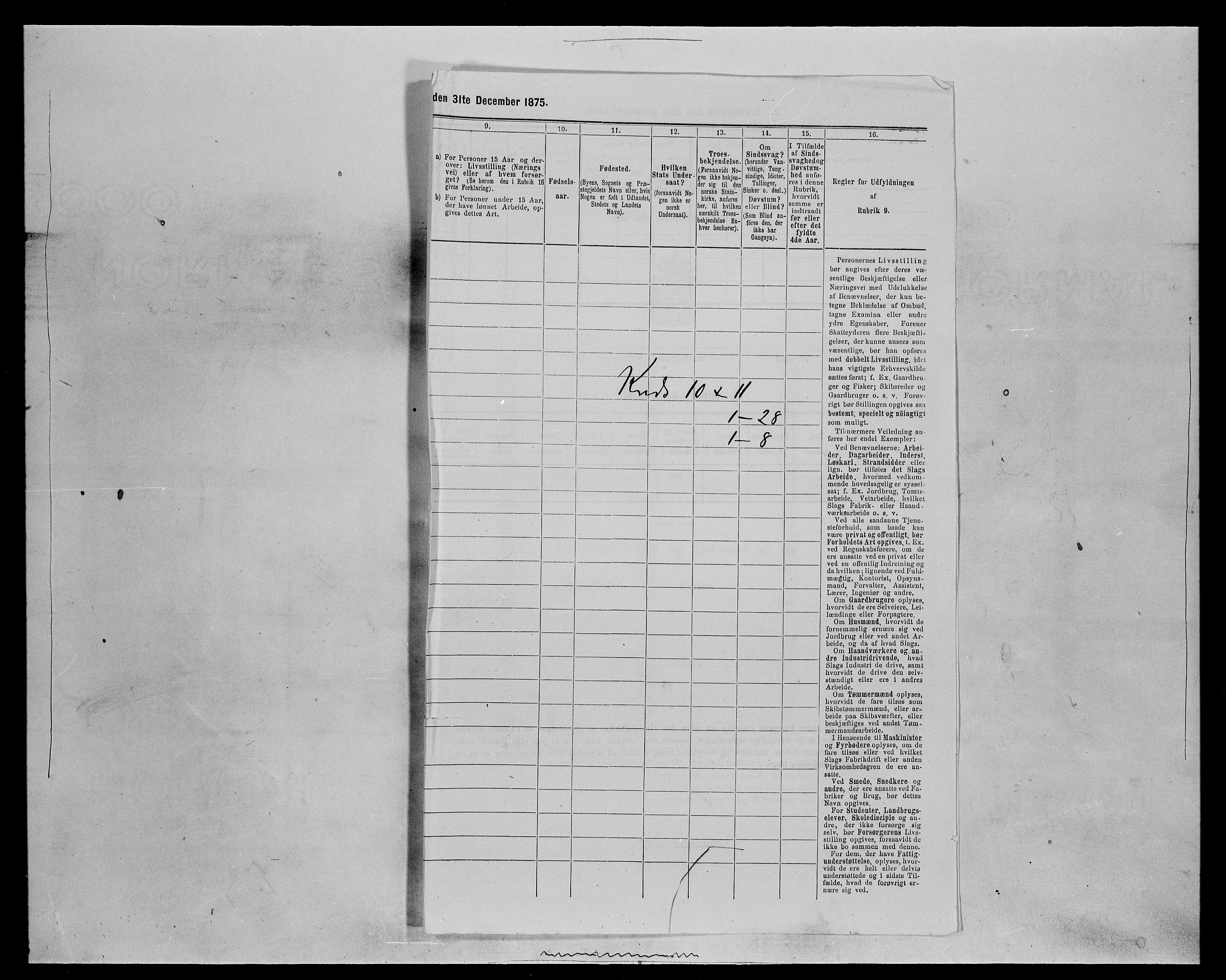 SAH, 1875 census for 0426P Våler parish (Hedmark), 1875, p. 1289