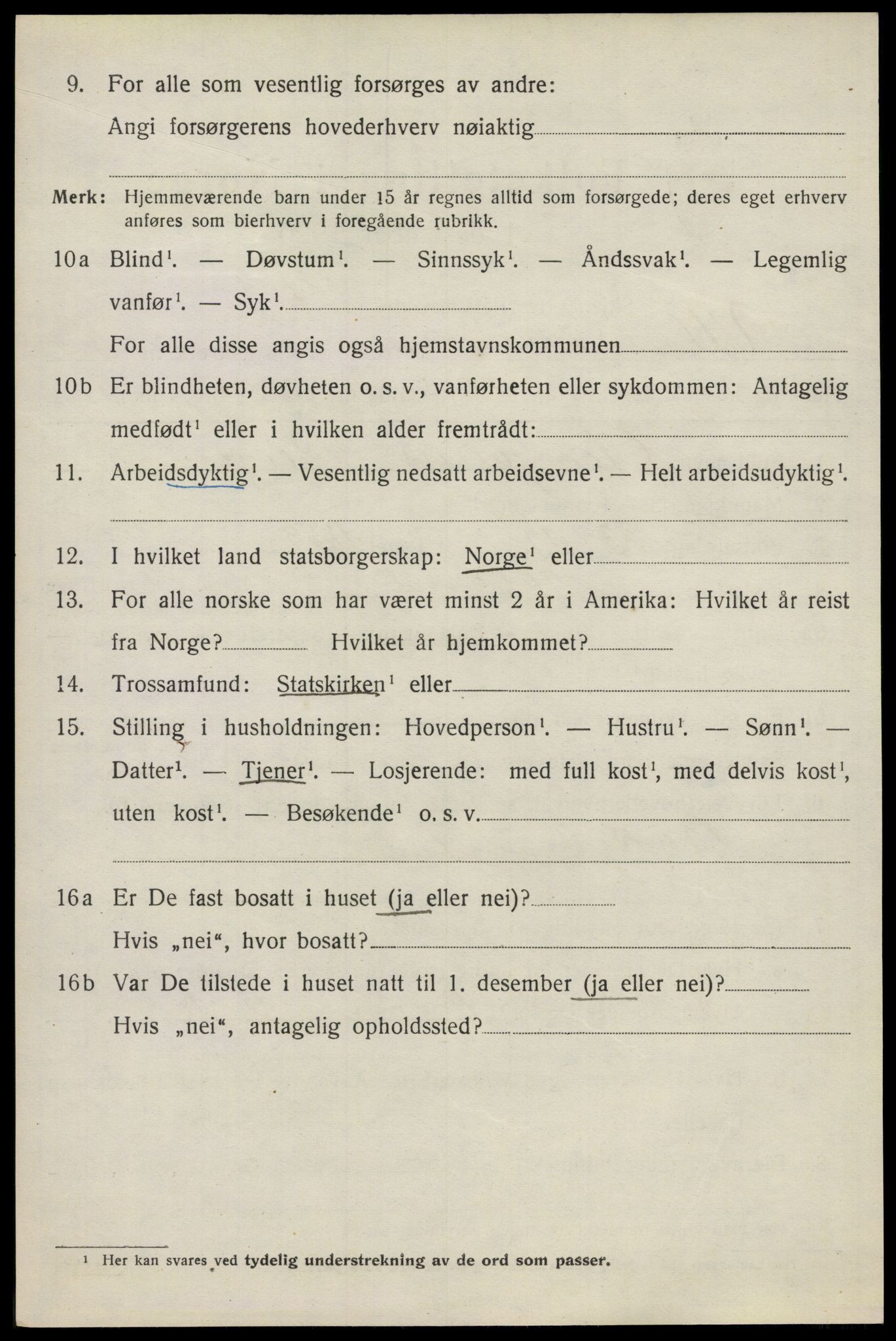 SAO, 1920 census for Ullensaker, 1920, p. 9318