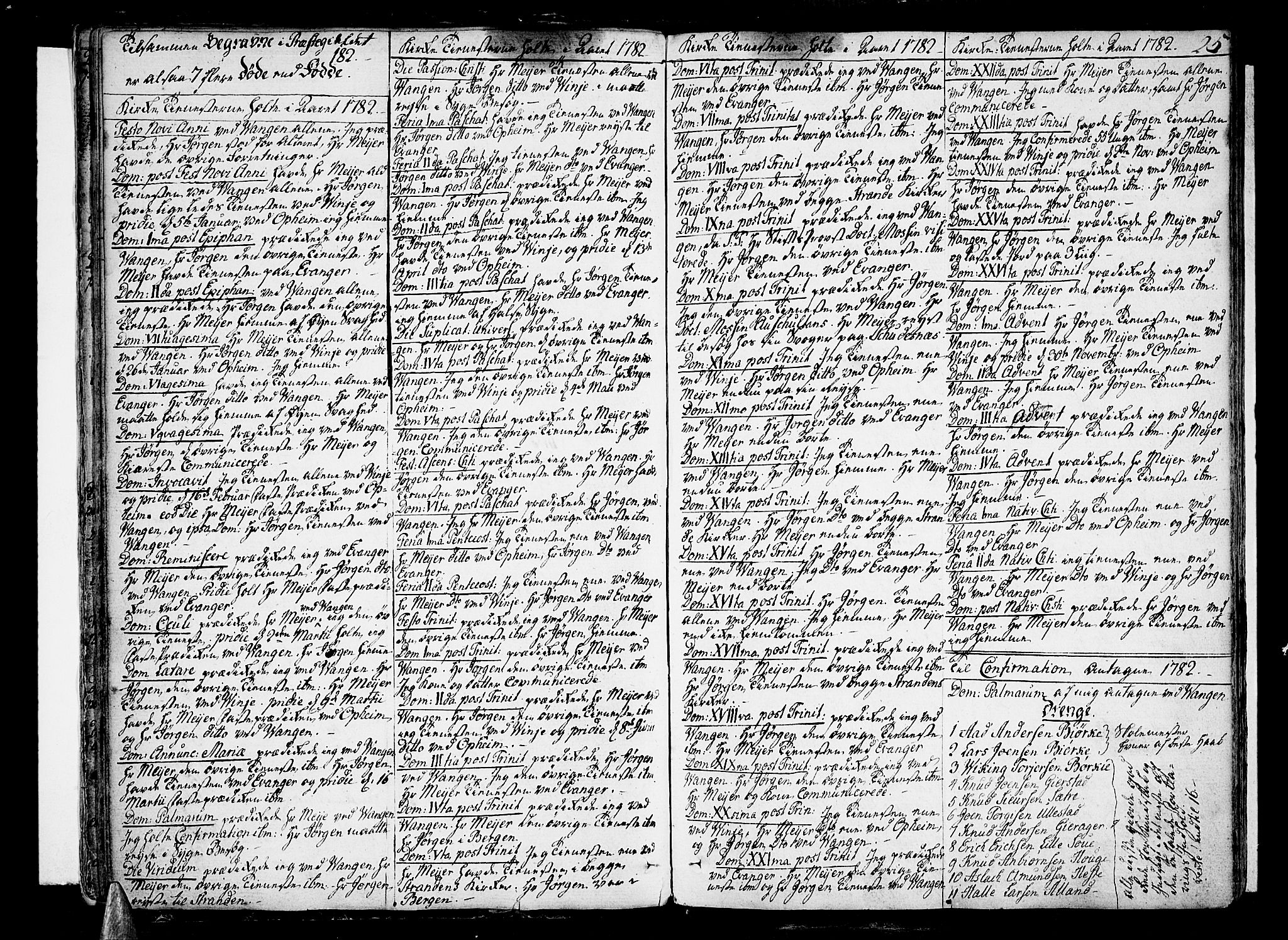 Voss sokneprestembete, SAB/A-79001/H/Haa: Parish register (official) no. A 9, 1780-1810, p. 25