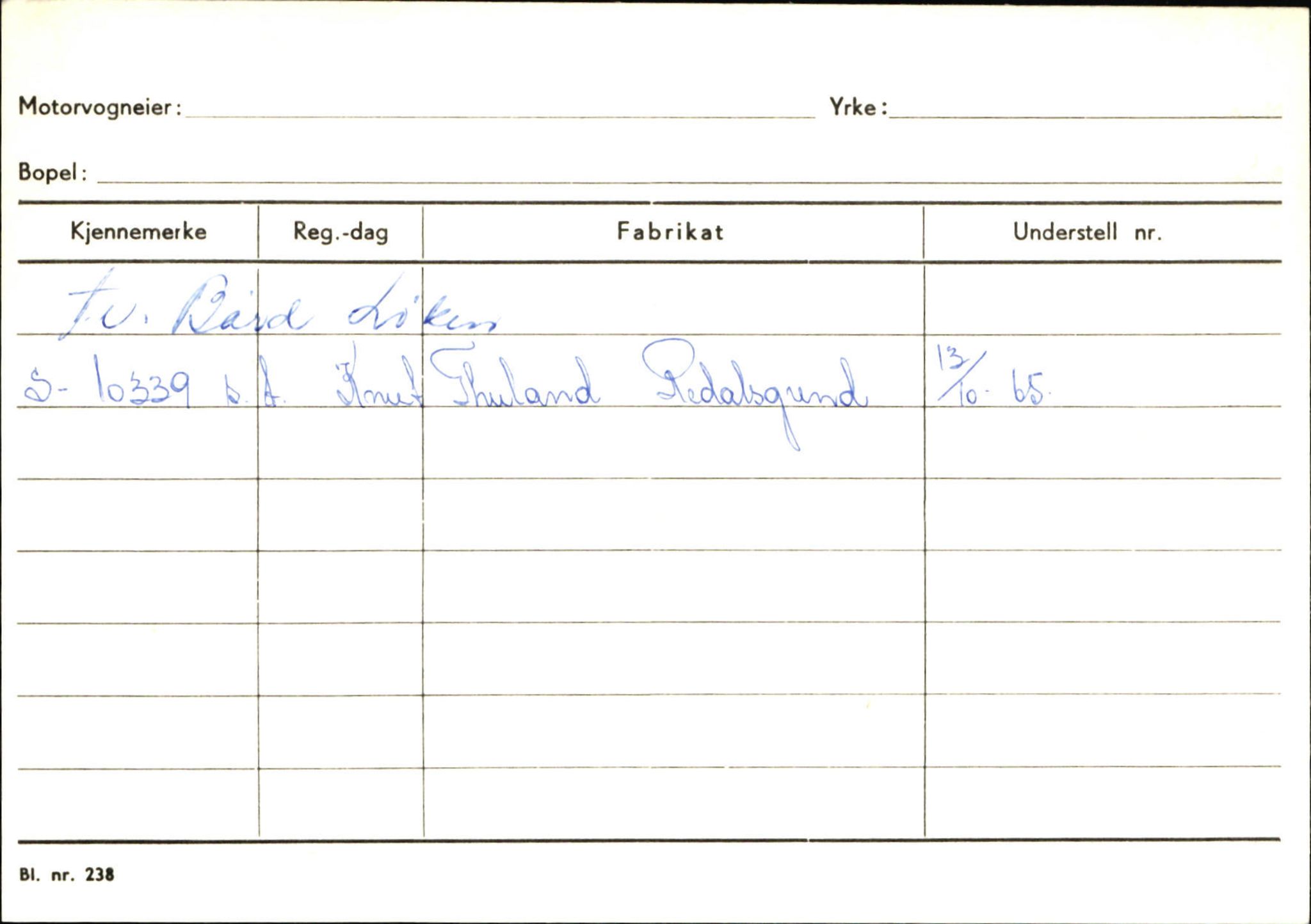 Statens vegvesen, Sogn og Fjordane vegkontor, AV/SAB-A-5301/4/F/L0131: Eigarregister Høyanger P-Å. Stryn S-Å, 1945-1975, p. 310