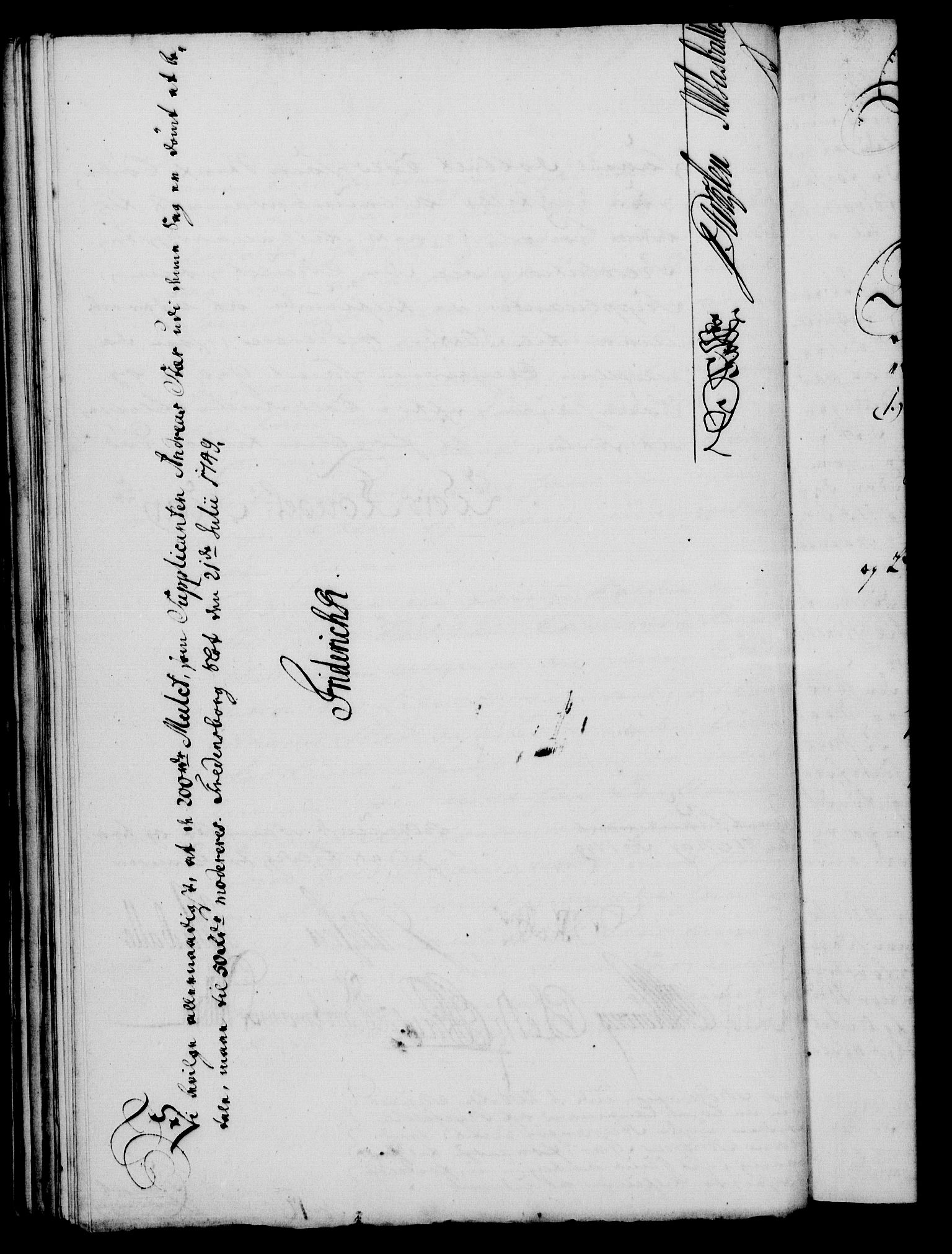 Rentekammeret, Kammerkanselliet, RA/EA-3111/G/Gf/Gfa/L0031: Norsk relasjons- og resolusjonsprotokoll (merket RK 52.31), 1749, p. 378
