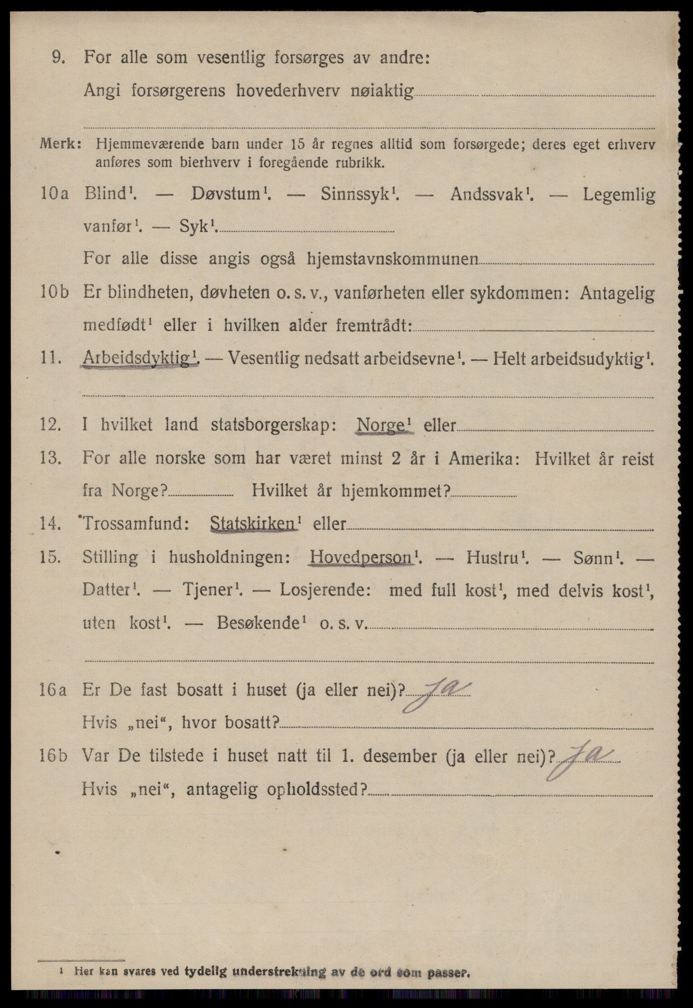 SAT, 1920 census for Stordal, 1920, p. 2087